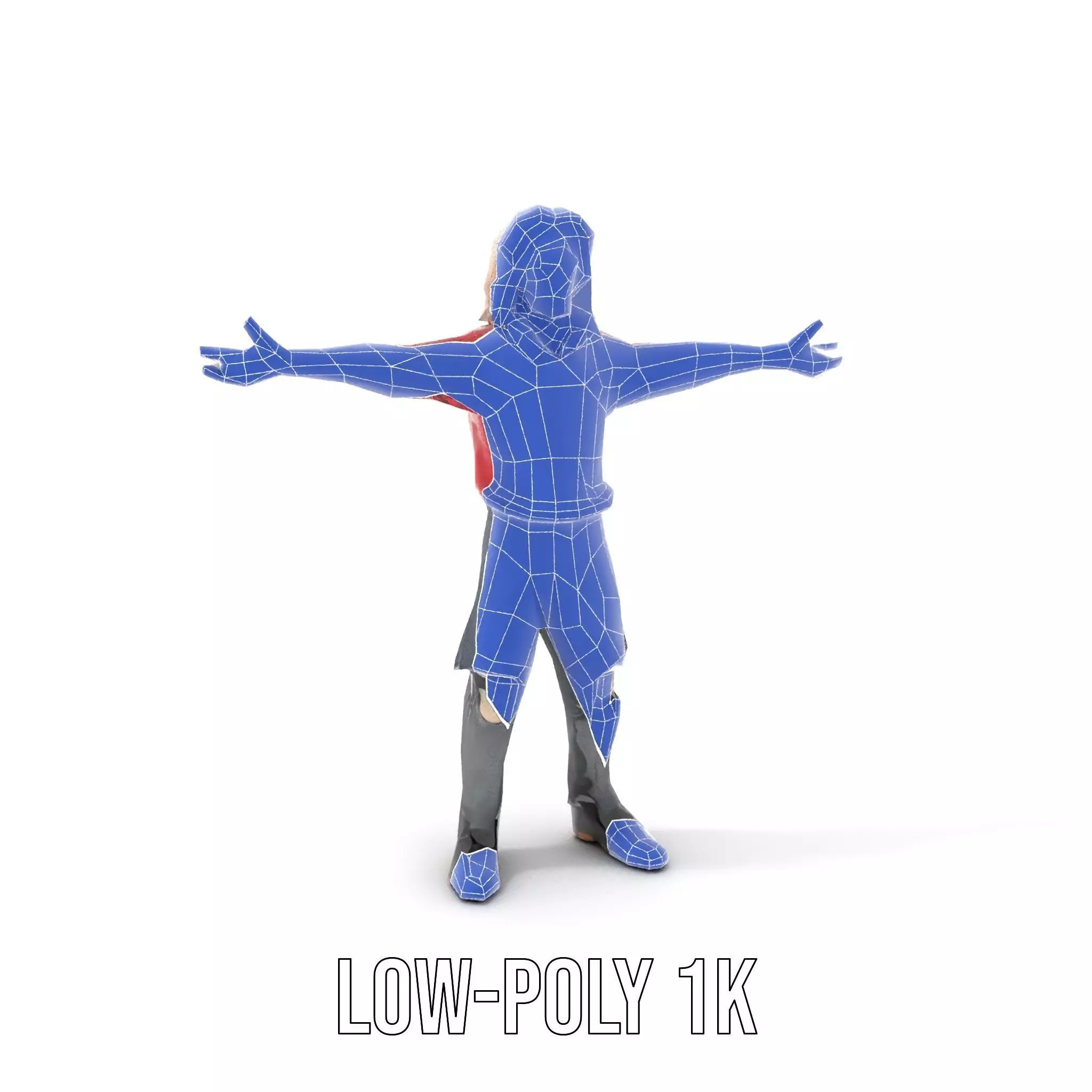 Colorful Zombie Character model pack Low-poly 3D model_14