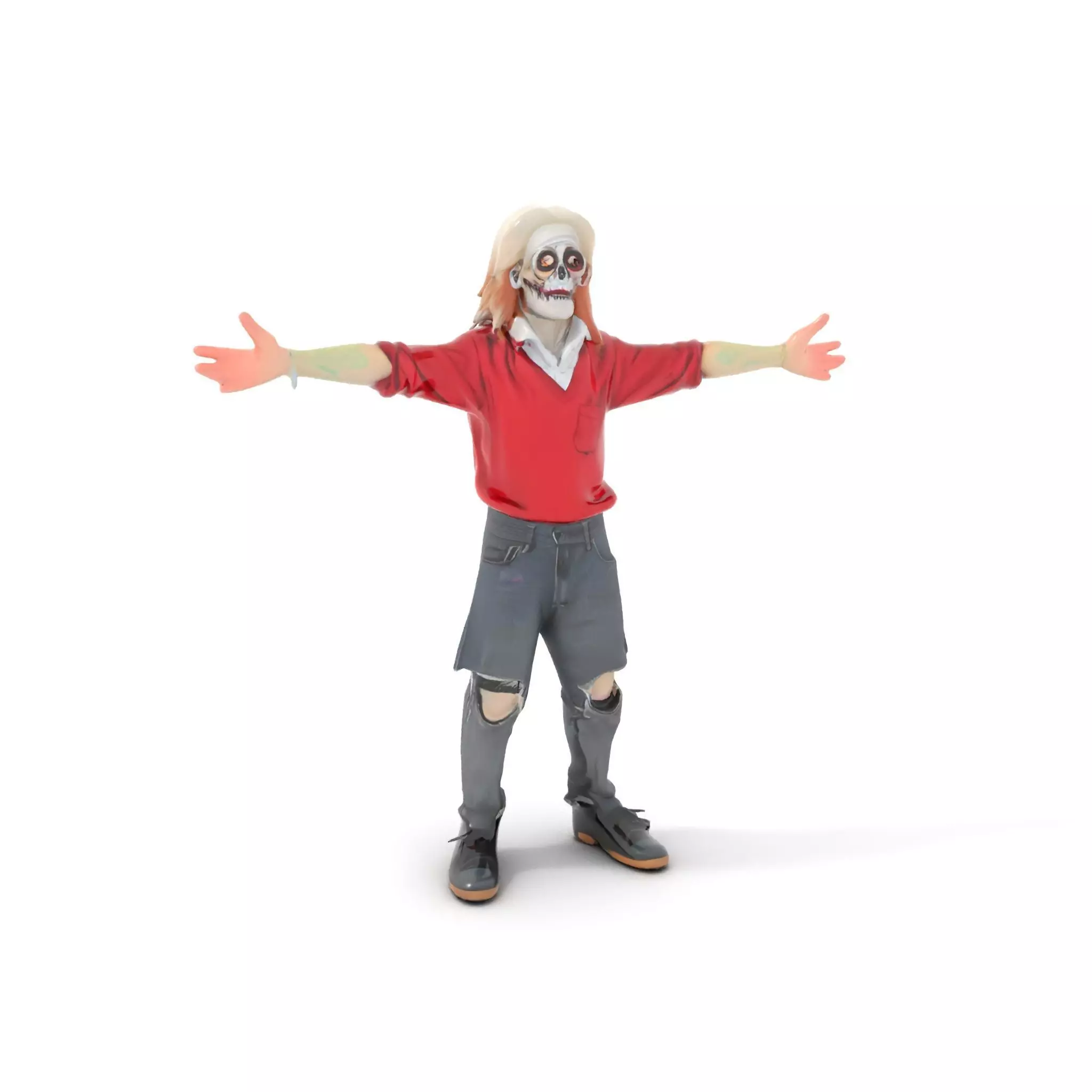 Colorful Zombie Character model pack Low-poly 3D model_7
