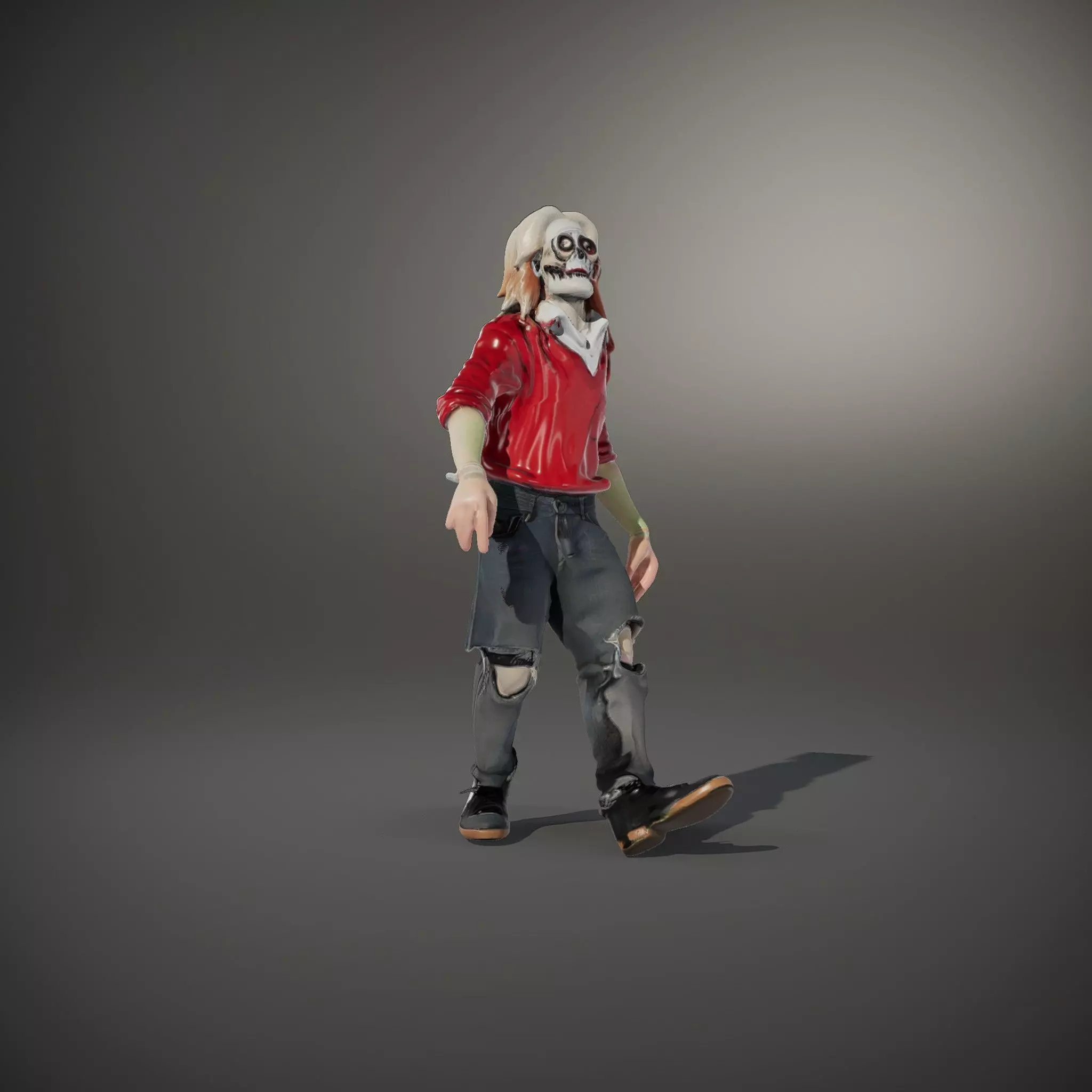 Colorful Zombie Character model pack Low-poly 3D model_34