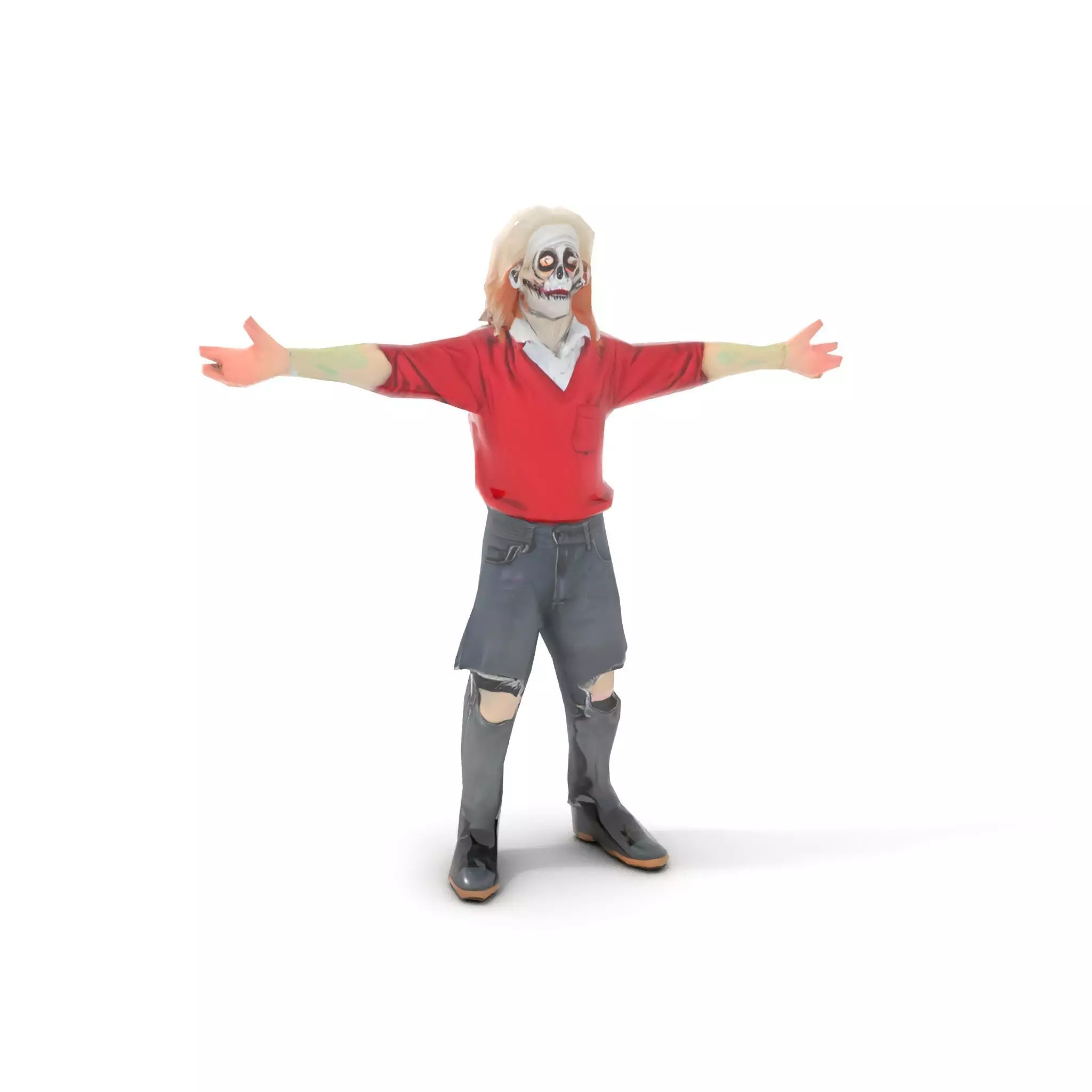 Colorful Zombie Character model pack Low-poly 3D model_20