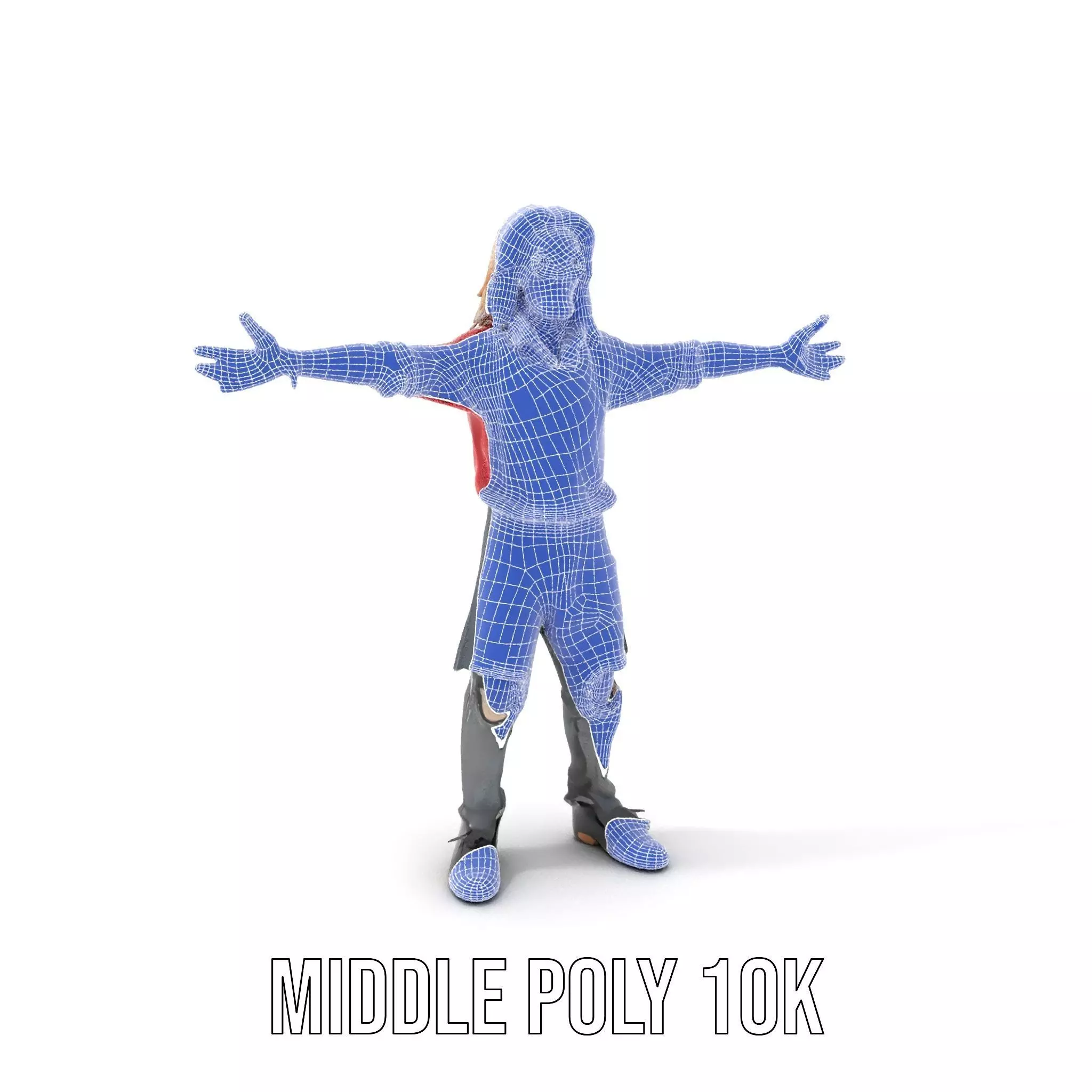 Colorful Zombie Character model pack Low-poly 3D model_10