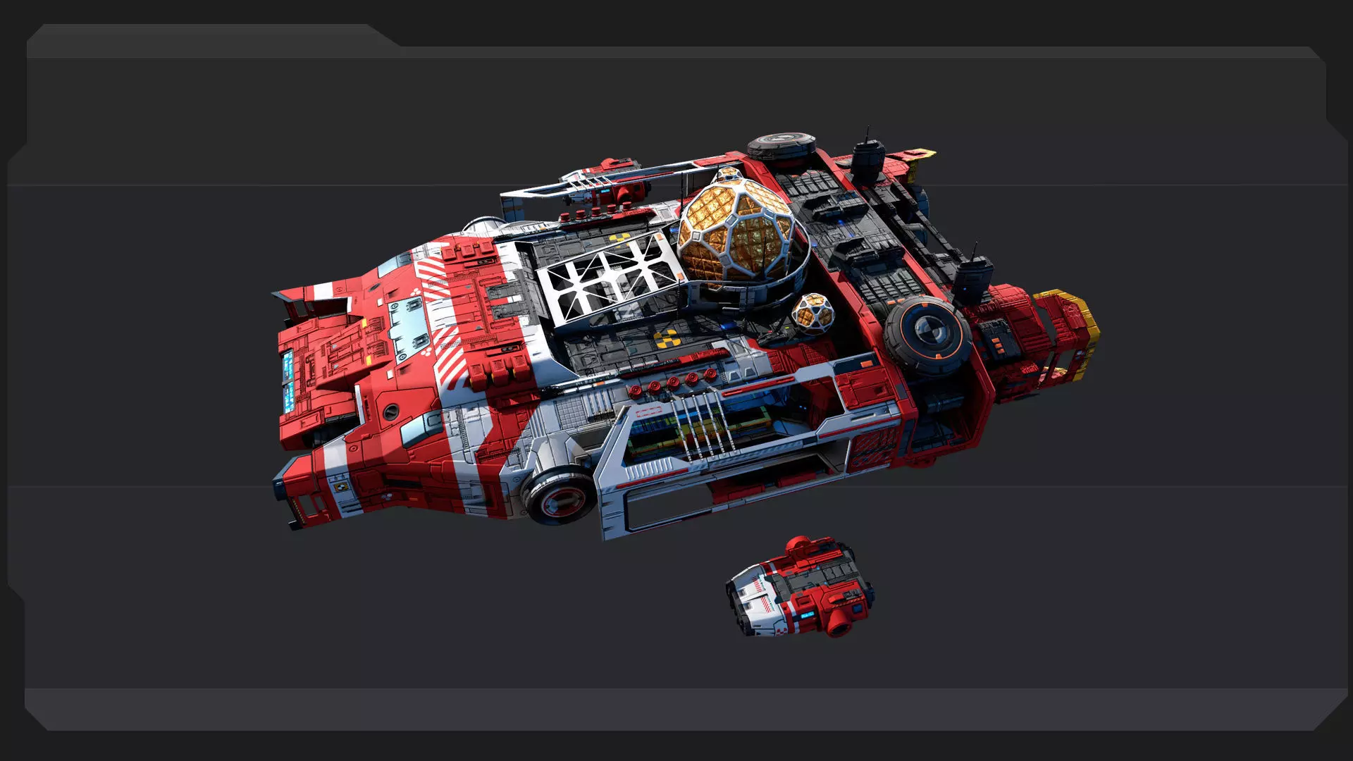 DRAKO - Rescue Ship Low-poly 3D model_6