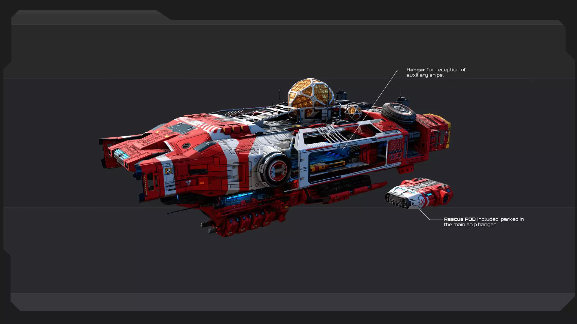 DRAKO - Rescue Ship Low-poly 3D model_3
