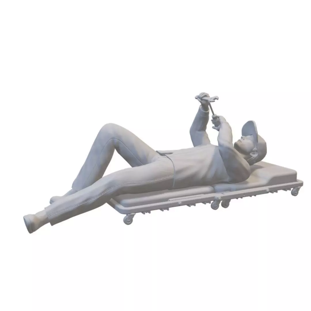 diorama doll cameraman television 3D print model_0