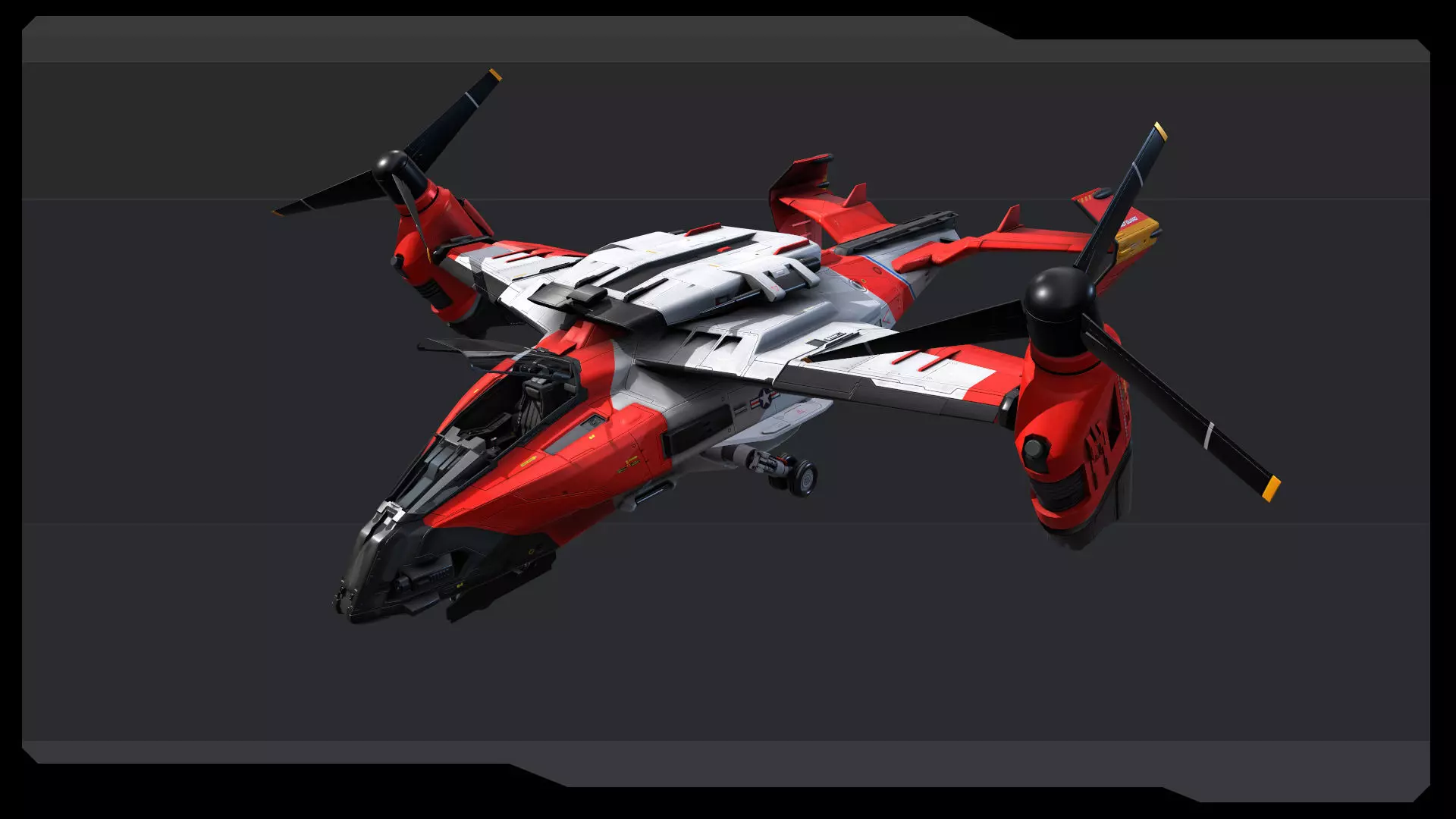 SF - VTOL Coast Guard Low-poly 3D model_6