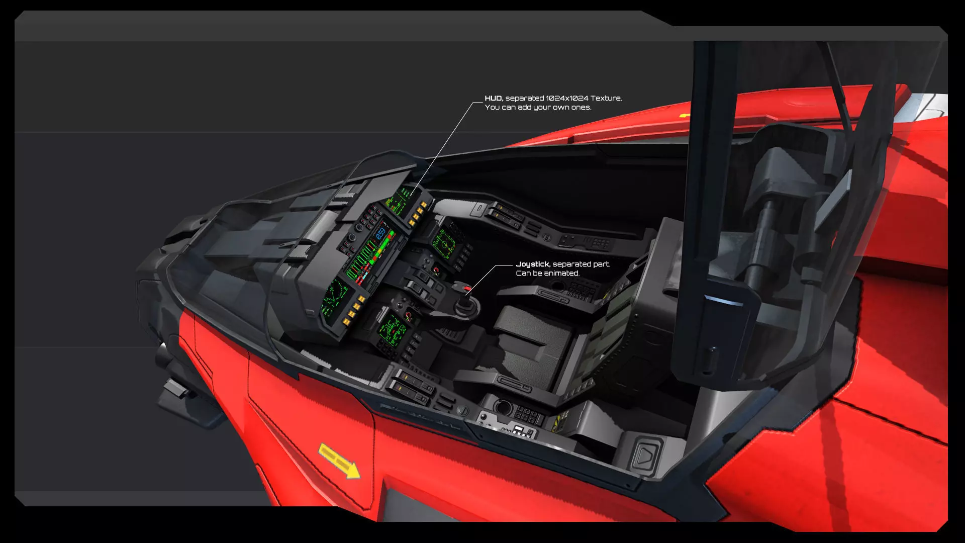 SF - VTOL Coast Guard Low-poly 3D model_8