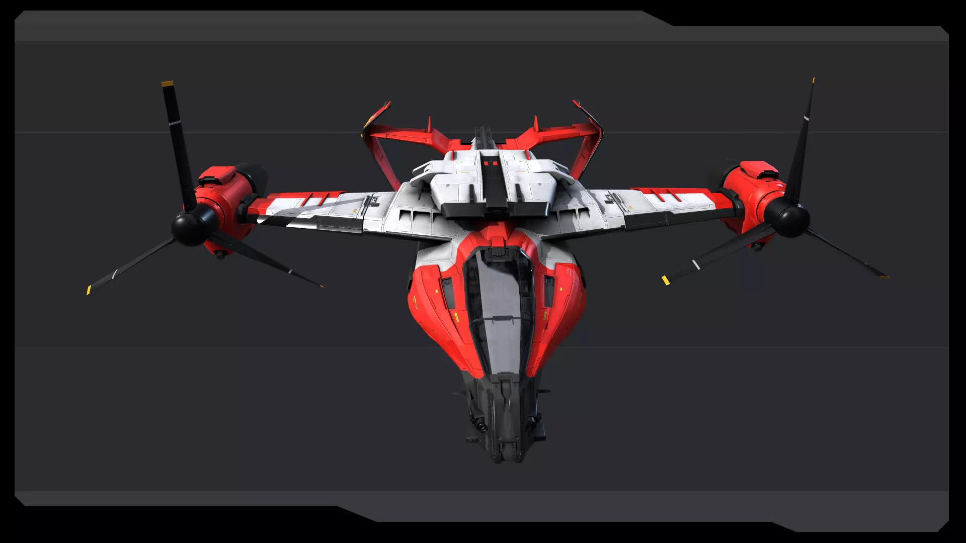 SF - VTOL Coast Guard Low-poly 3D model_3