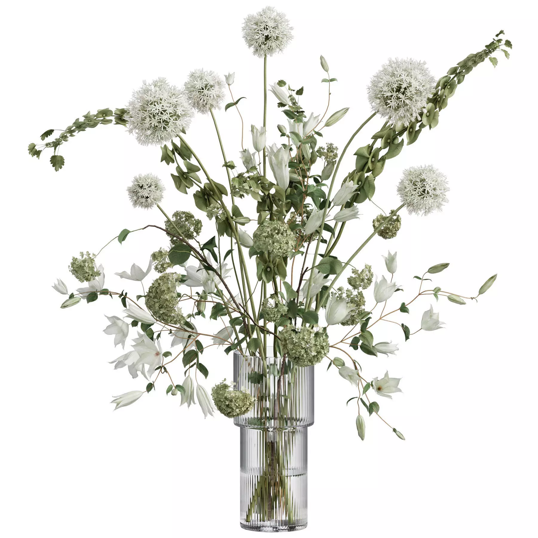 Flower In Vase 102 3D model_0