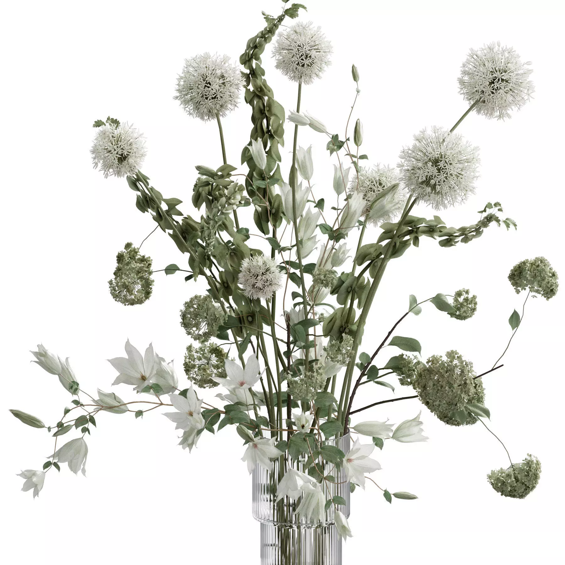 Flower In Vase 102 3D model_2