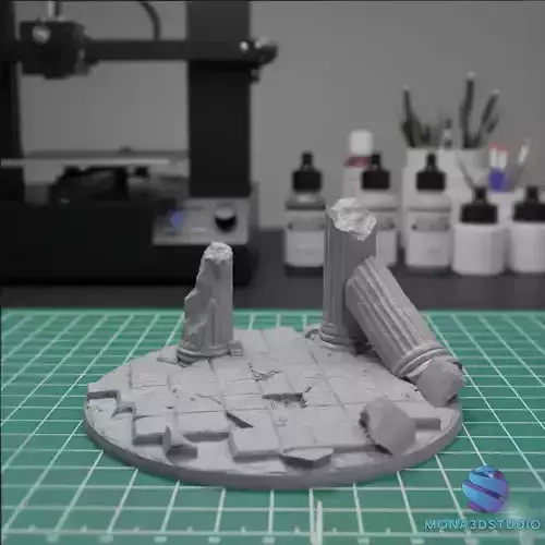 Ancient Ruins Base Set  -25-32-40-50mm  Pre-supported  