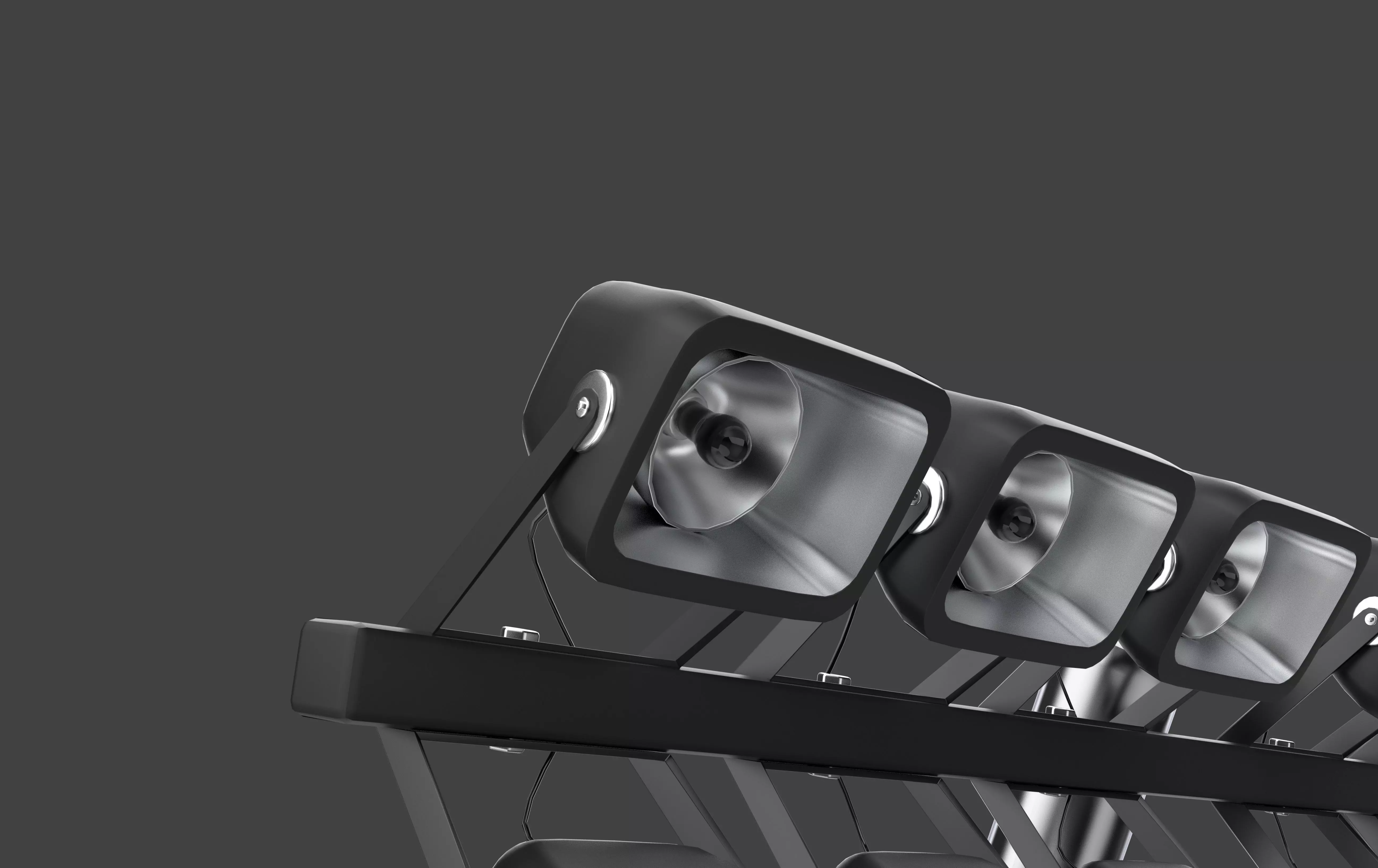 Grandstand with light 3D model_15