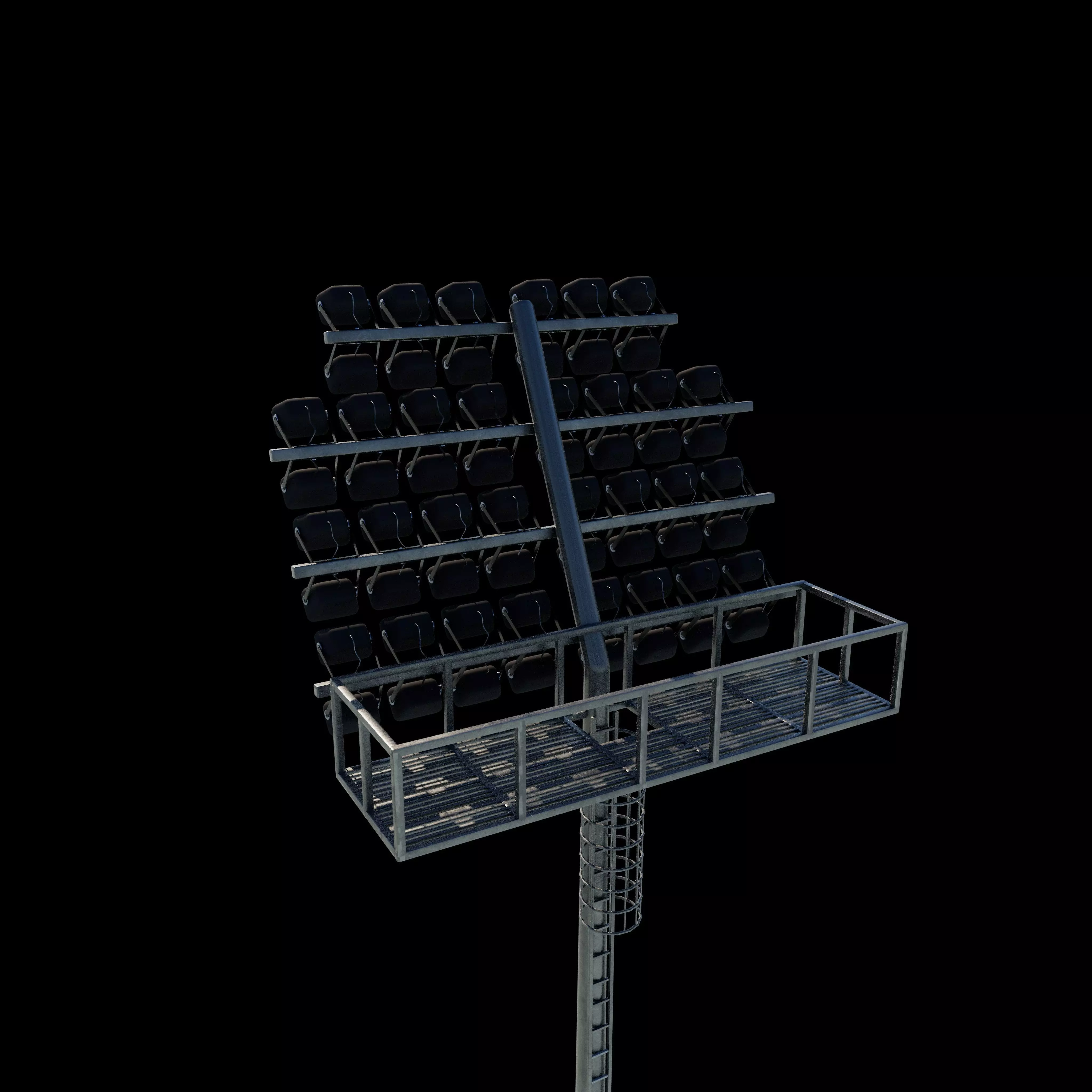 Grandstand with light 3D model_14