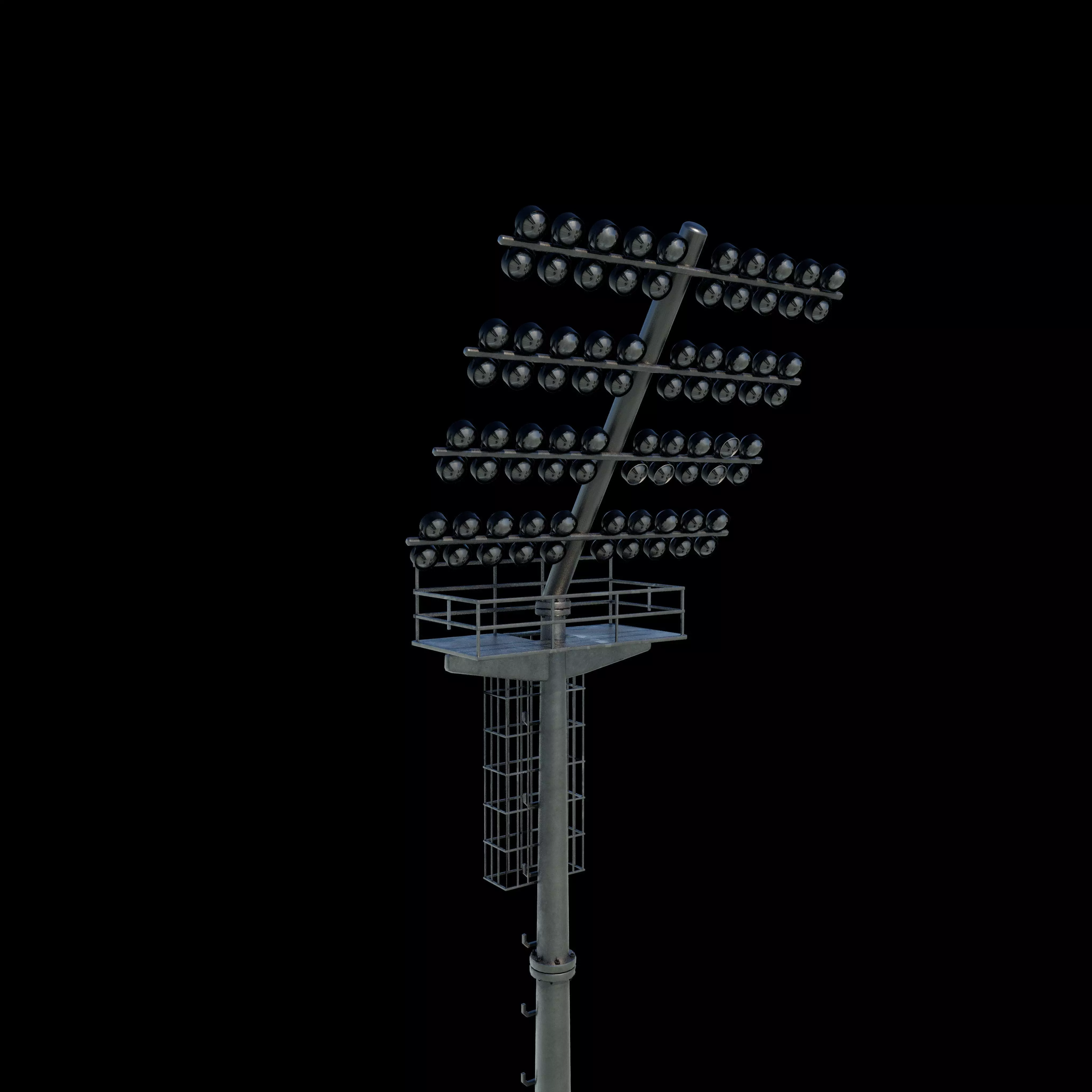 Grandstand with light 3D model_17