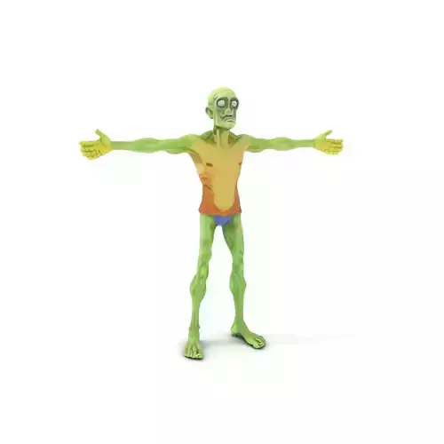 Green Zombie Character model pack Low-poly 3D model Green Zombie Character model pack Low-poly 3D model
