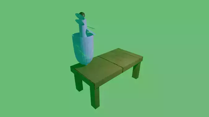 Modern 3D Table Realistic Furniture Model