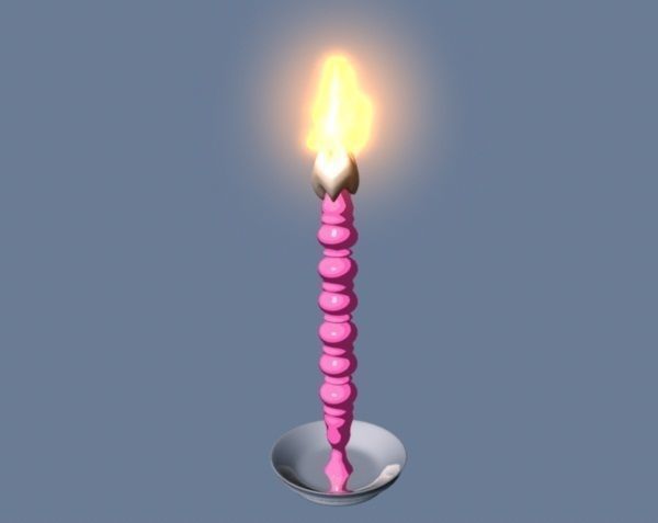 Candle 3D model_1