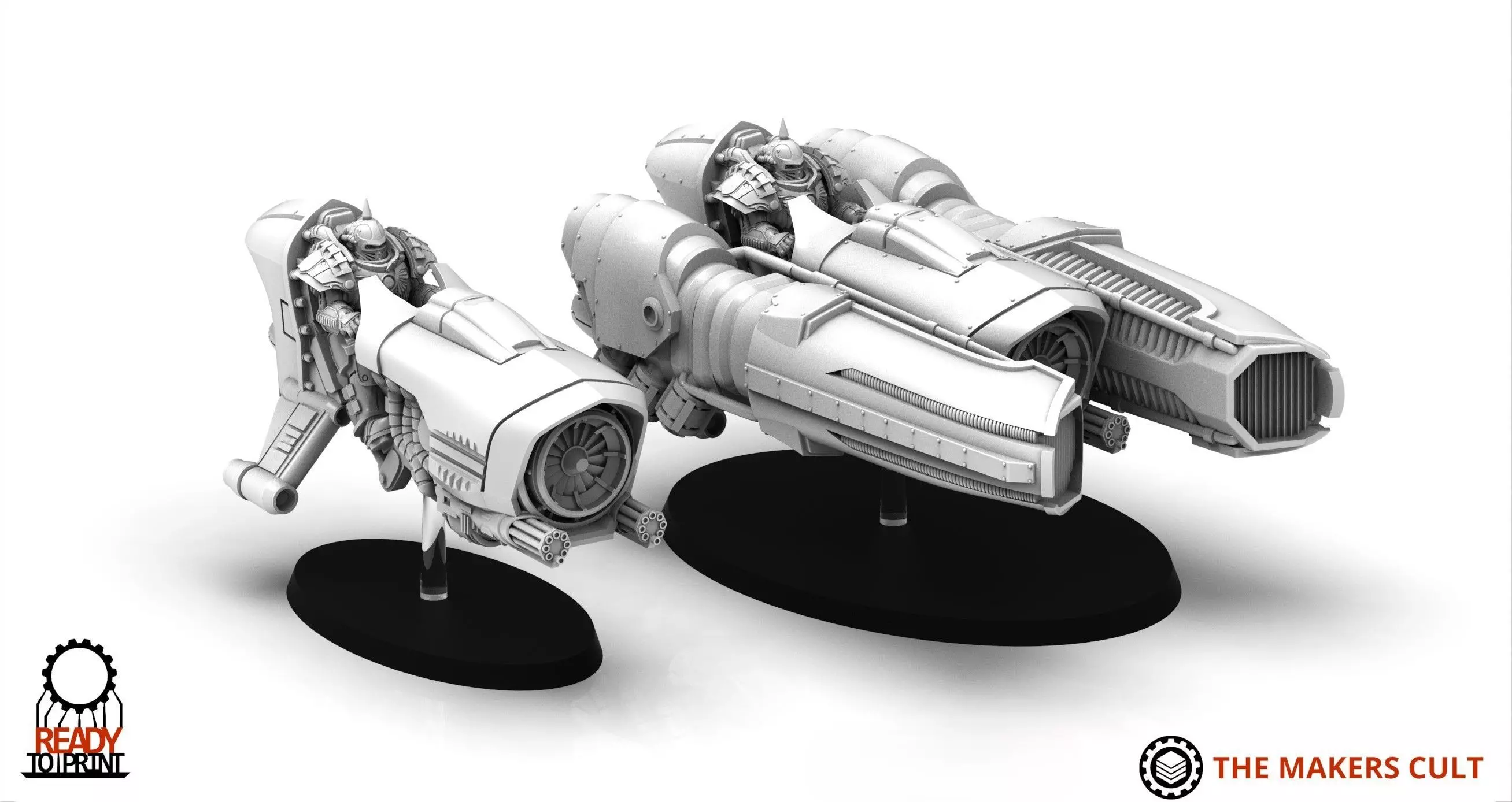 Obsidian Guard - Immortals - Corvid Assault Skimmer 3D print model_12