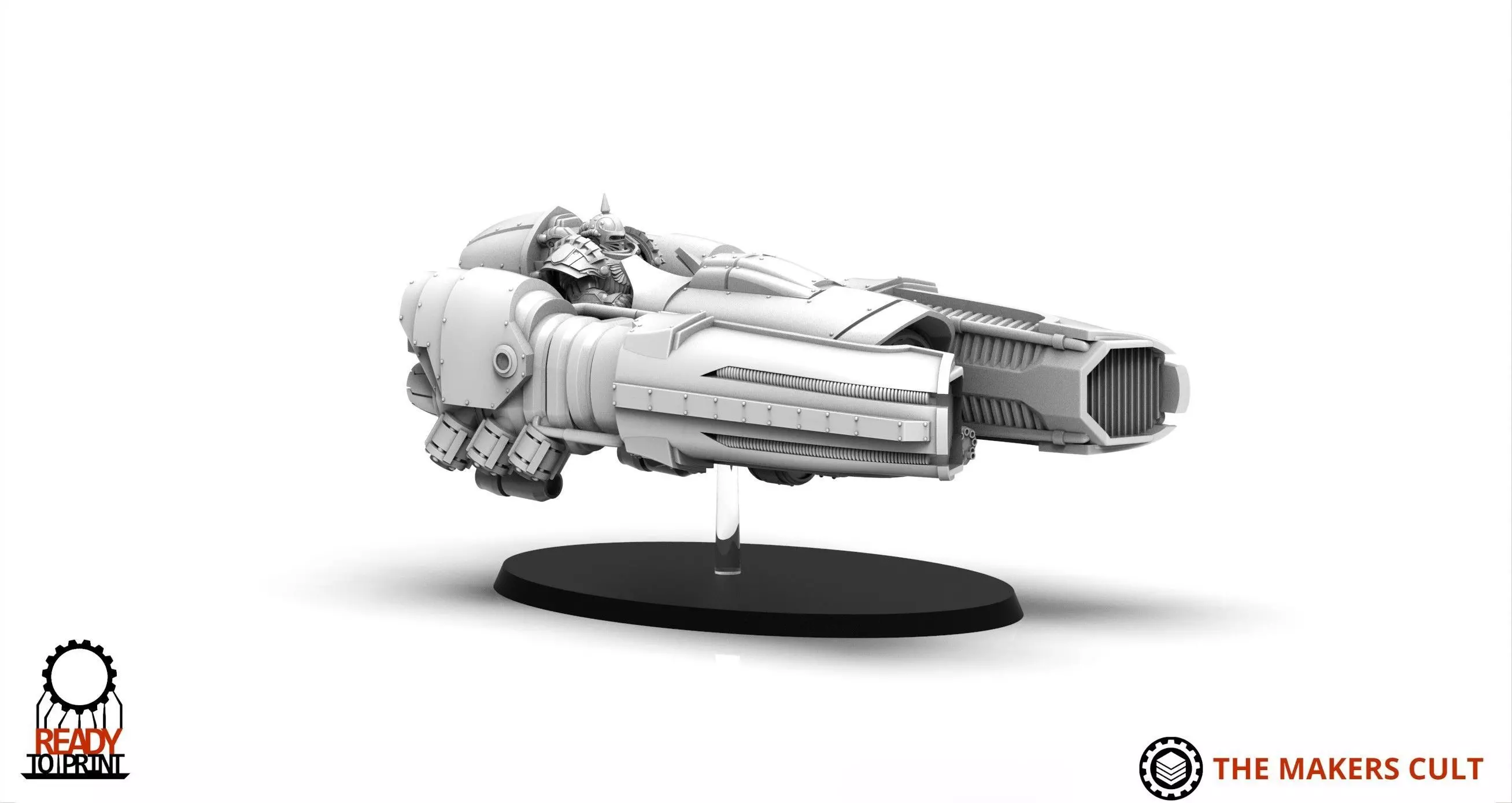 Obsidian Guard - Immortals - Corvid Assault Skimmer 3D print model_9