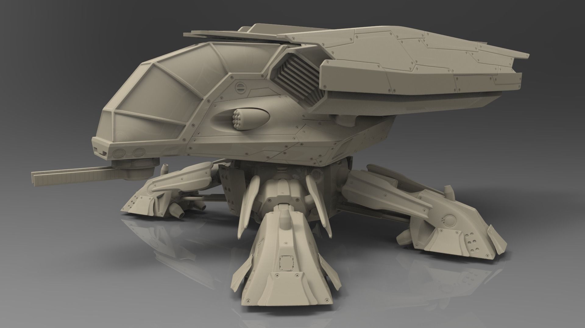 Scout Spaceship Y782 Moskito Printmodel 3D print model_0