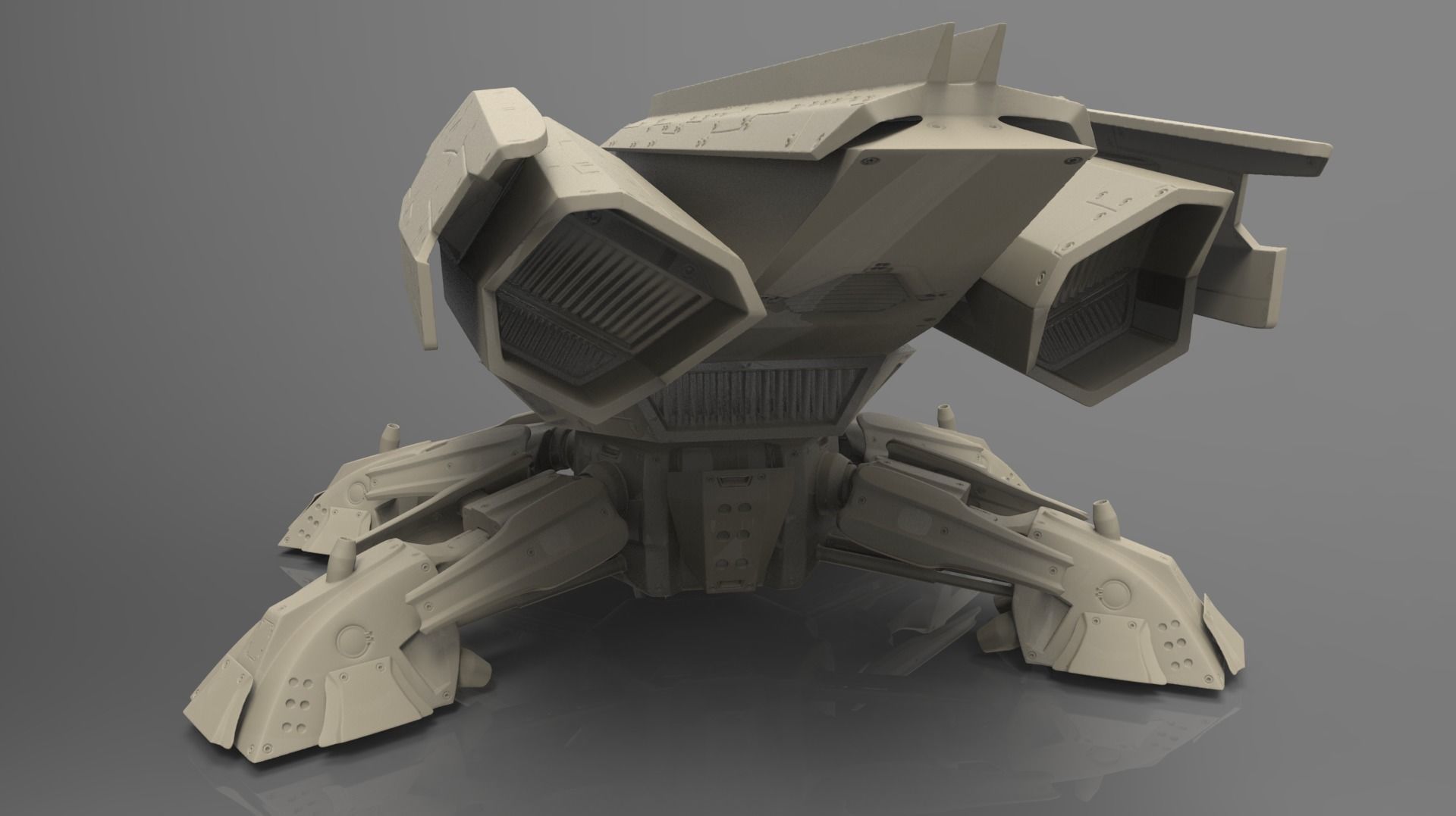 Scout Spaceship Y782 Moskito Printmodel 3D print model_3