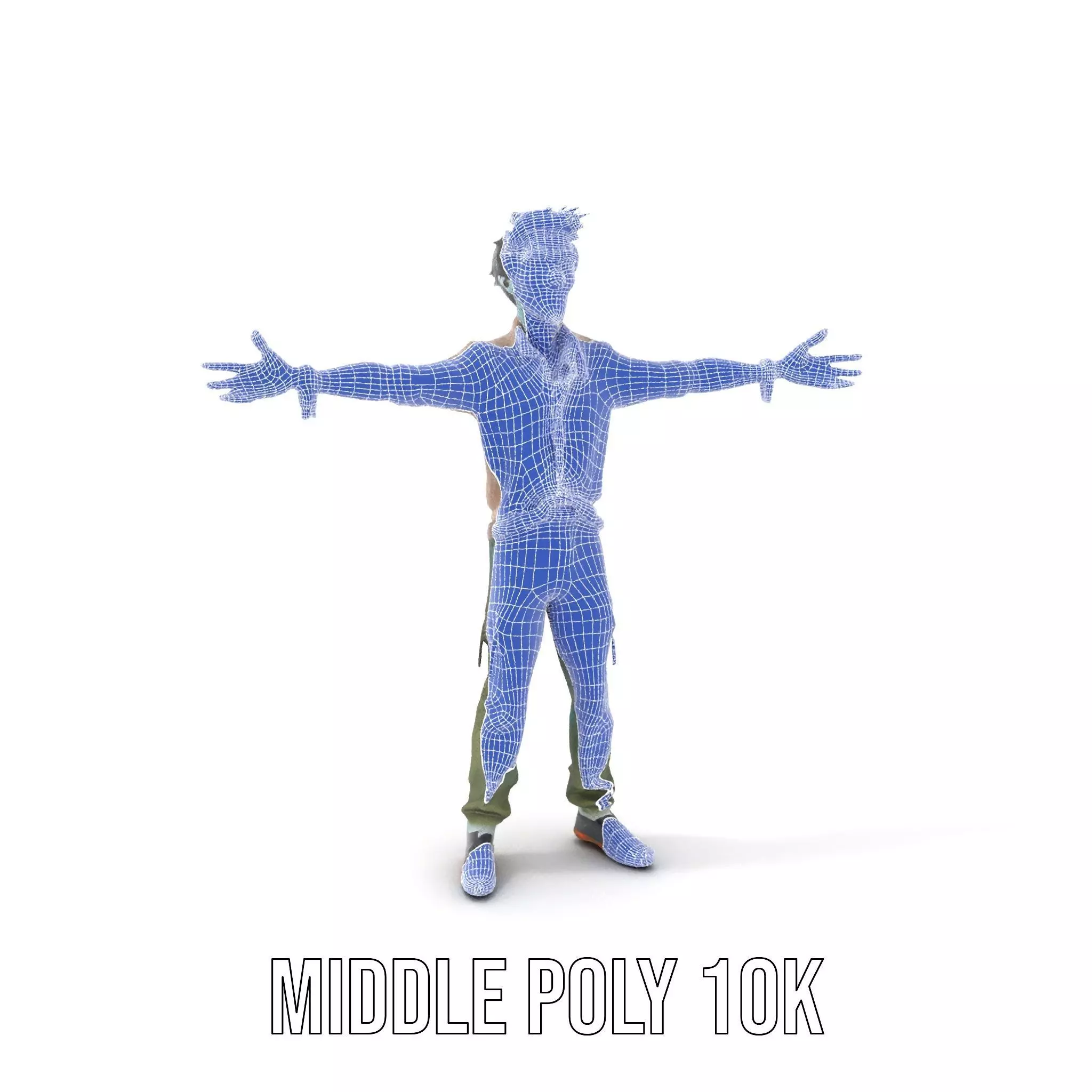 Quirky Zombie Character model pack Low-poly 3D model_26