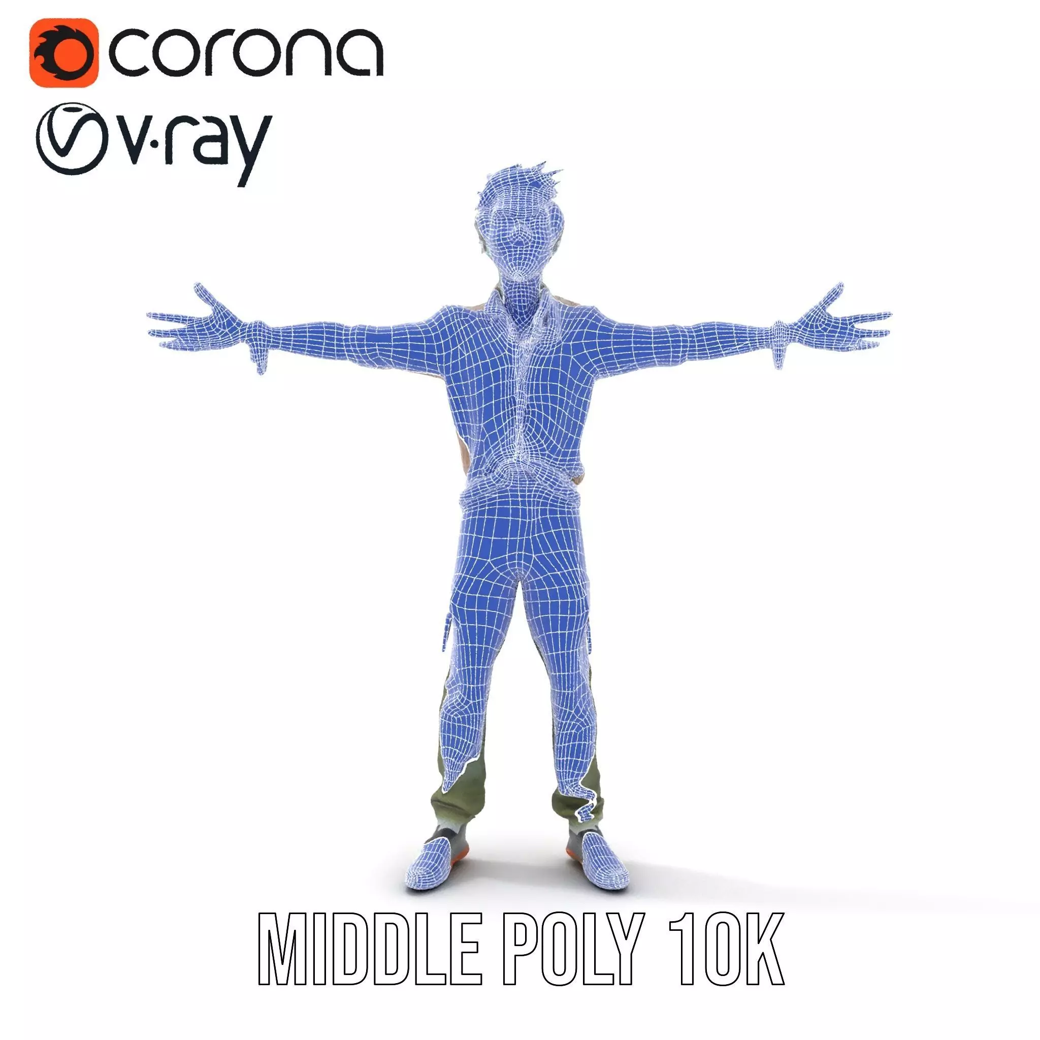 Quirky Zombie Character model pack Low-poly 3D model_24