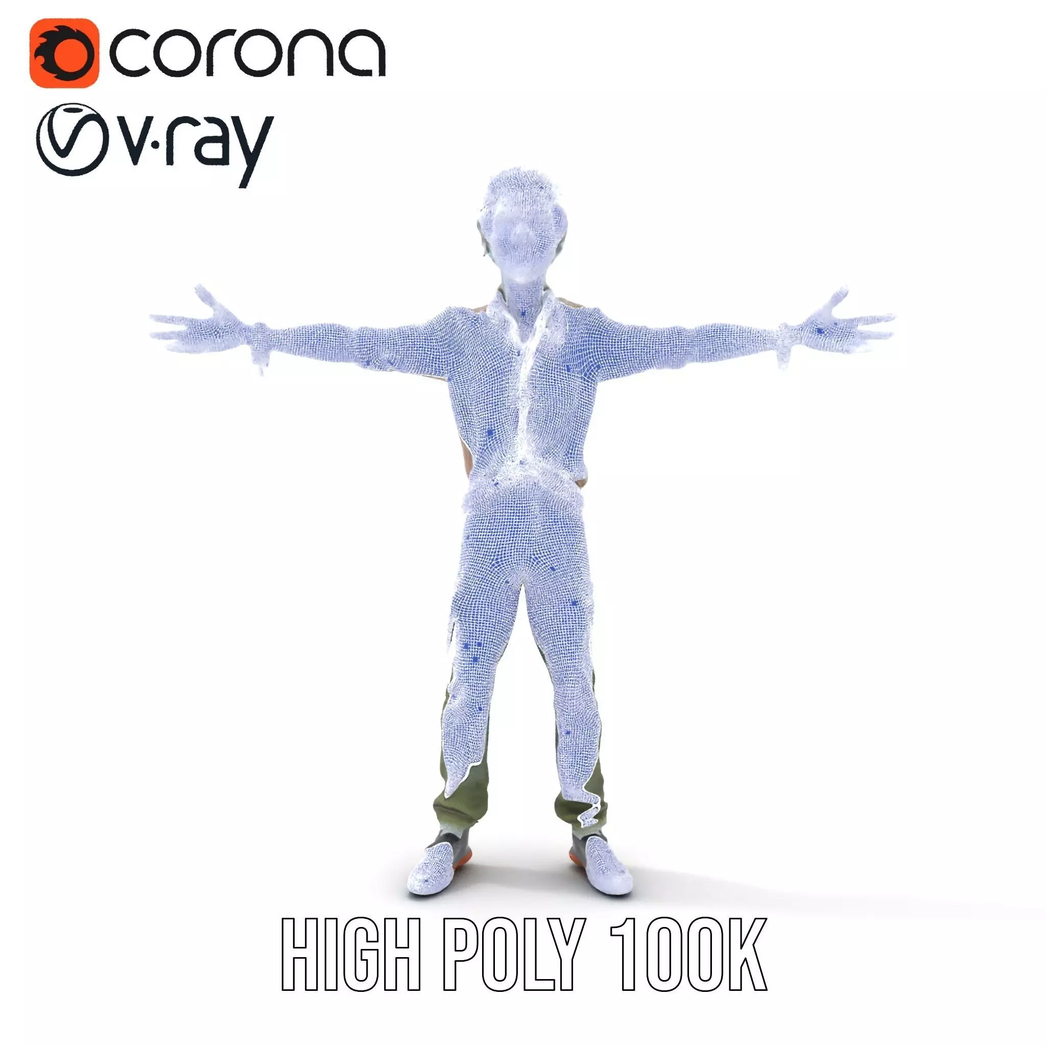 Quirky Zombie Character model pack Low-poly 3D model_31