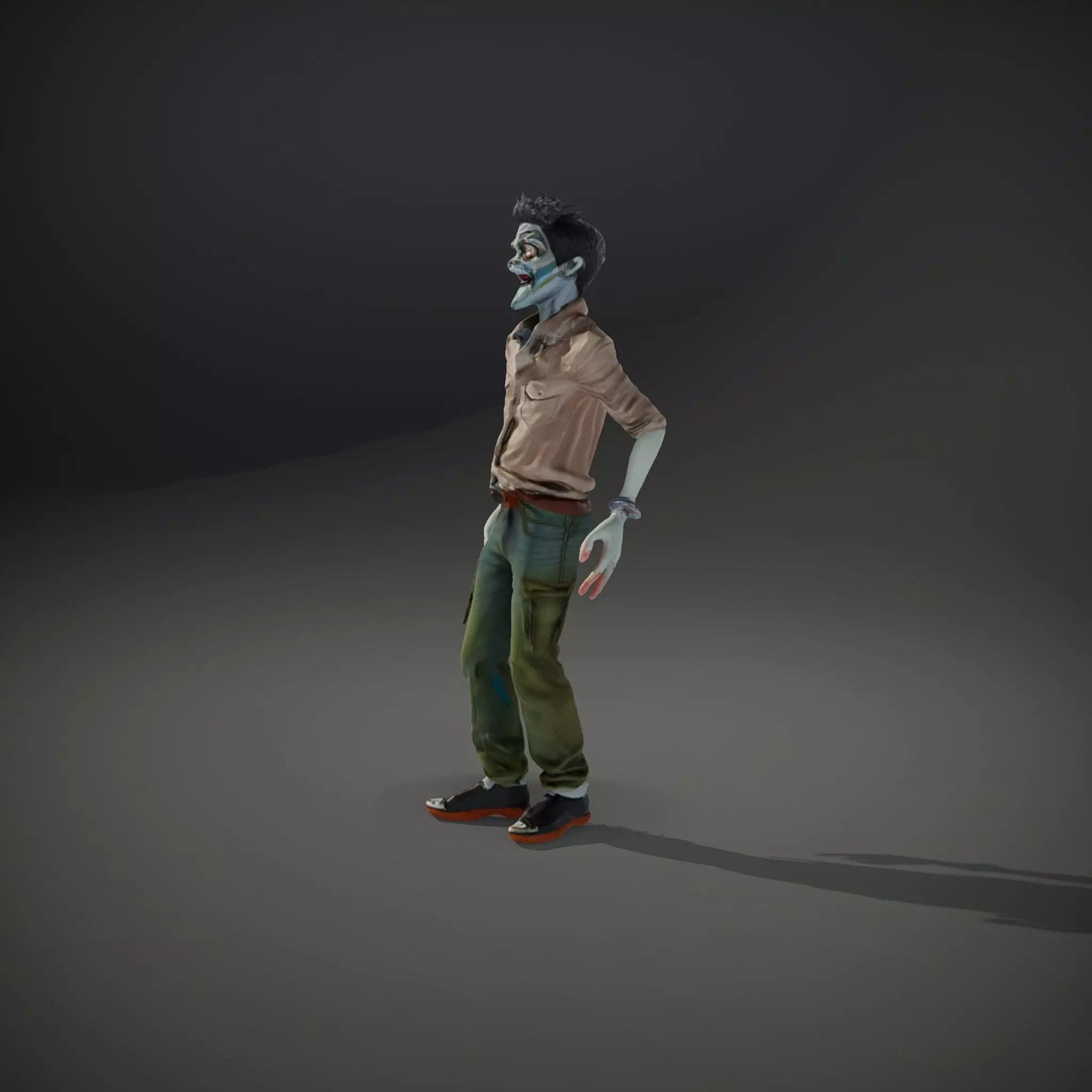 Quirky Zombie Character model pack Low-poly 3D model_34
