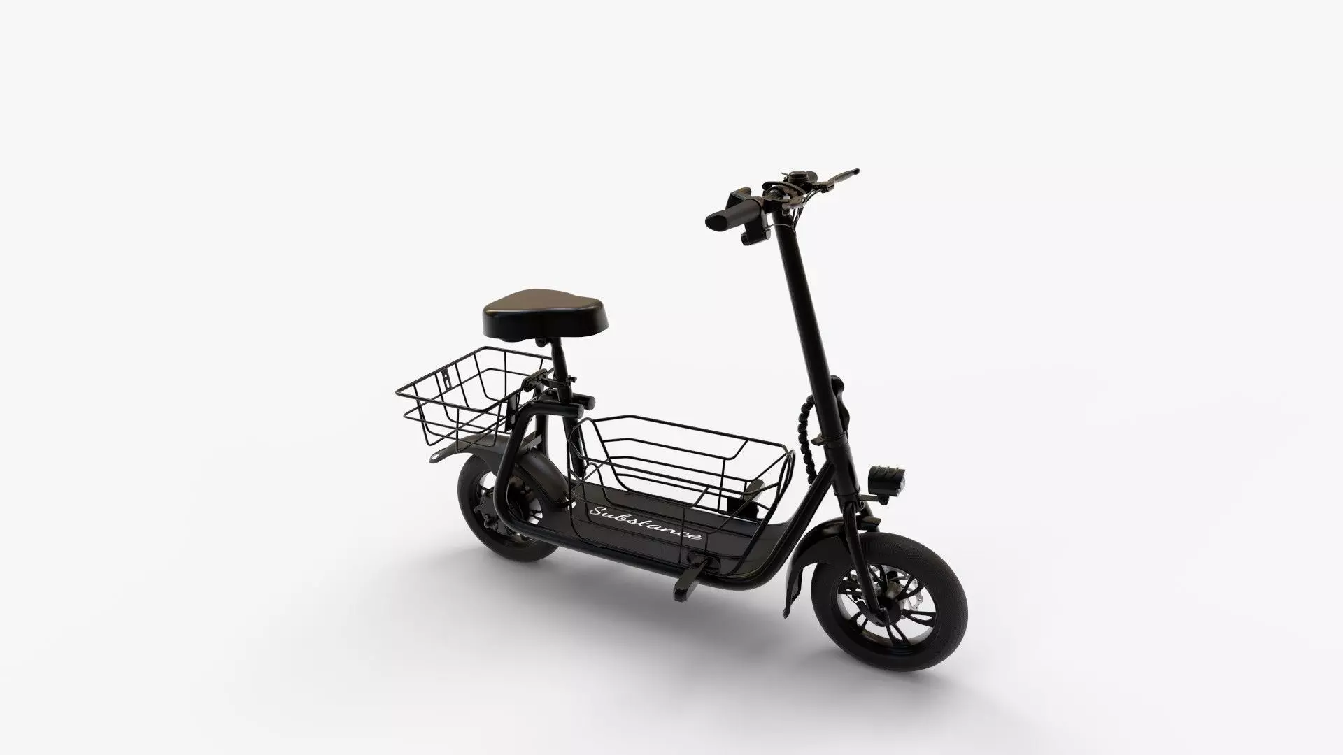 Powered Motor Scooters 3D model_2