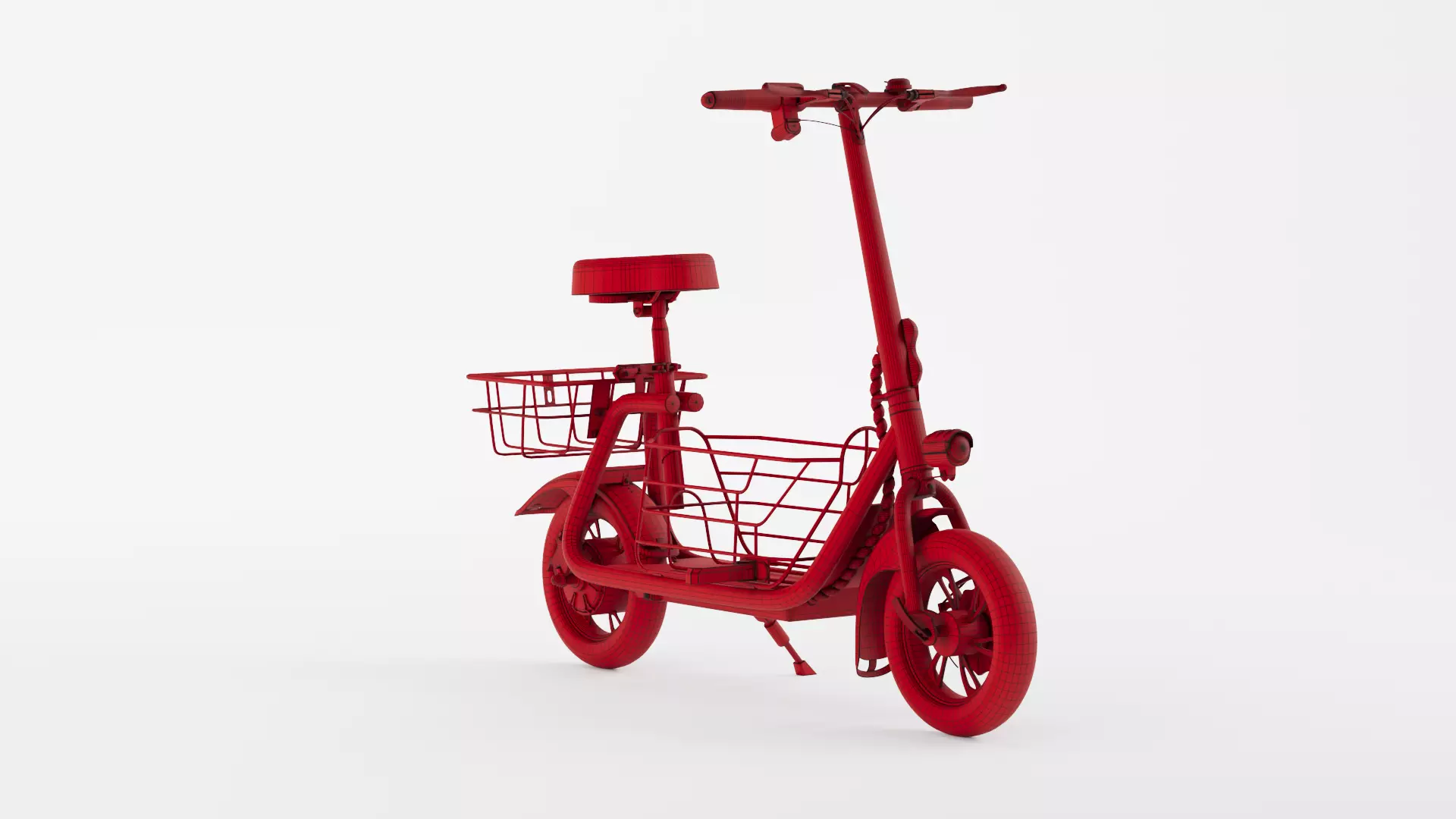 Powered Motor Scooters 3D model_11