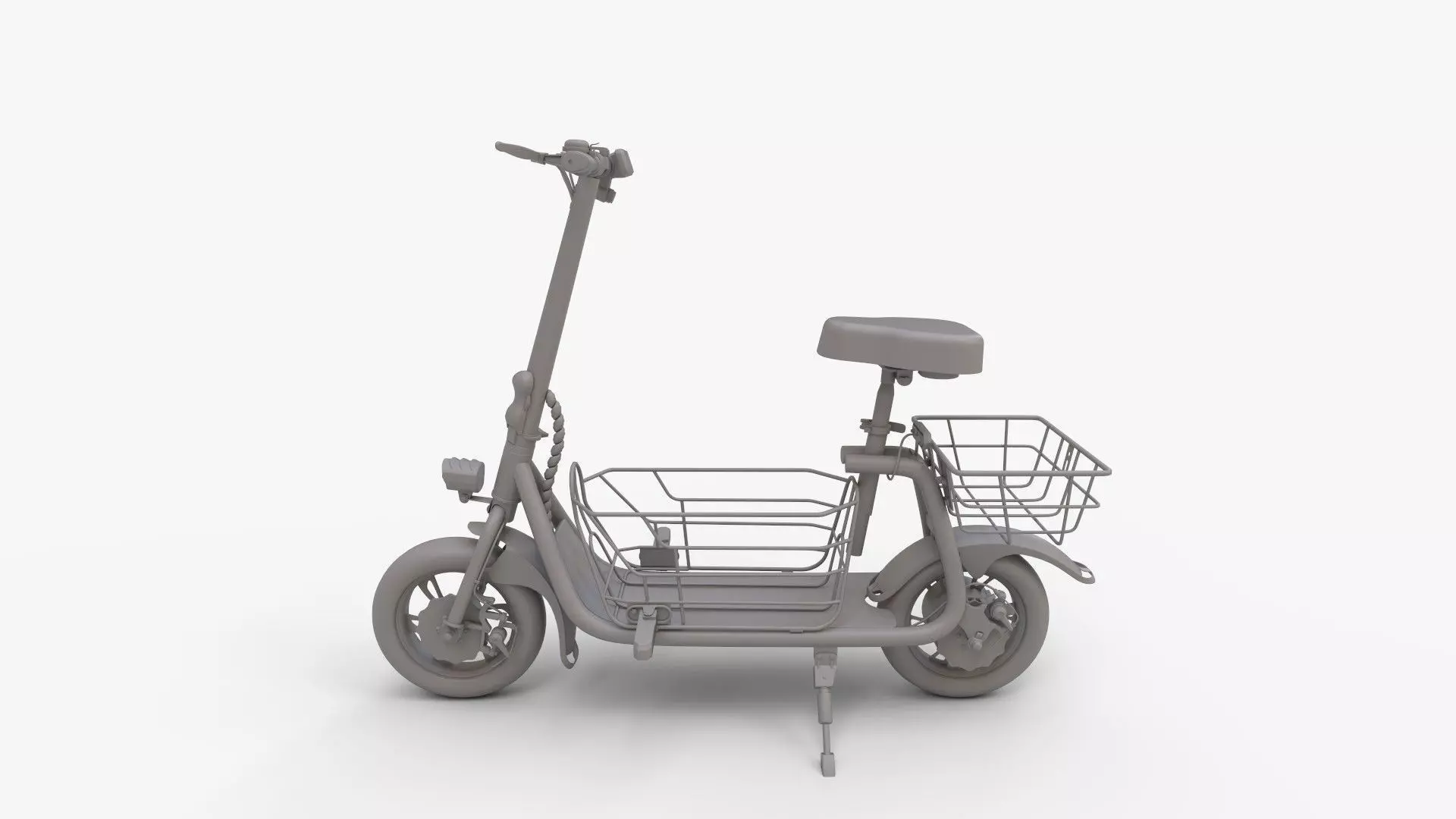 Powered Motor Scooters 3D model_10