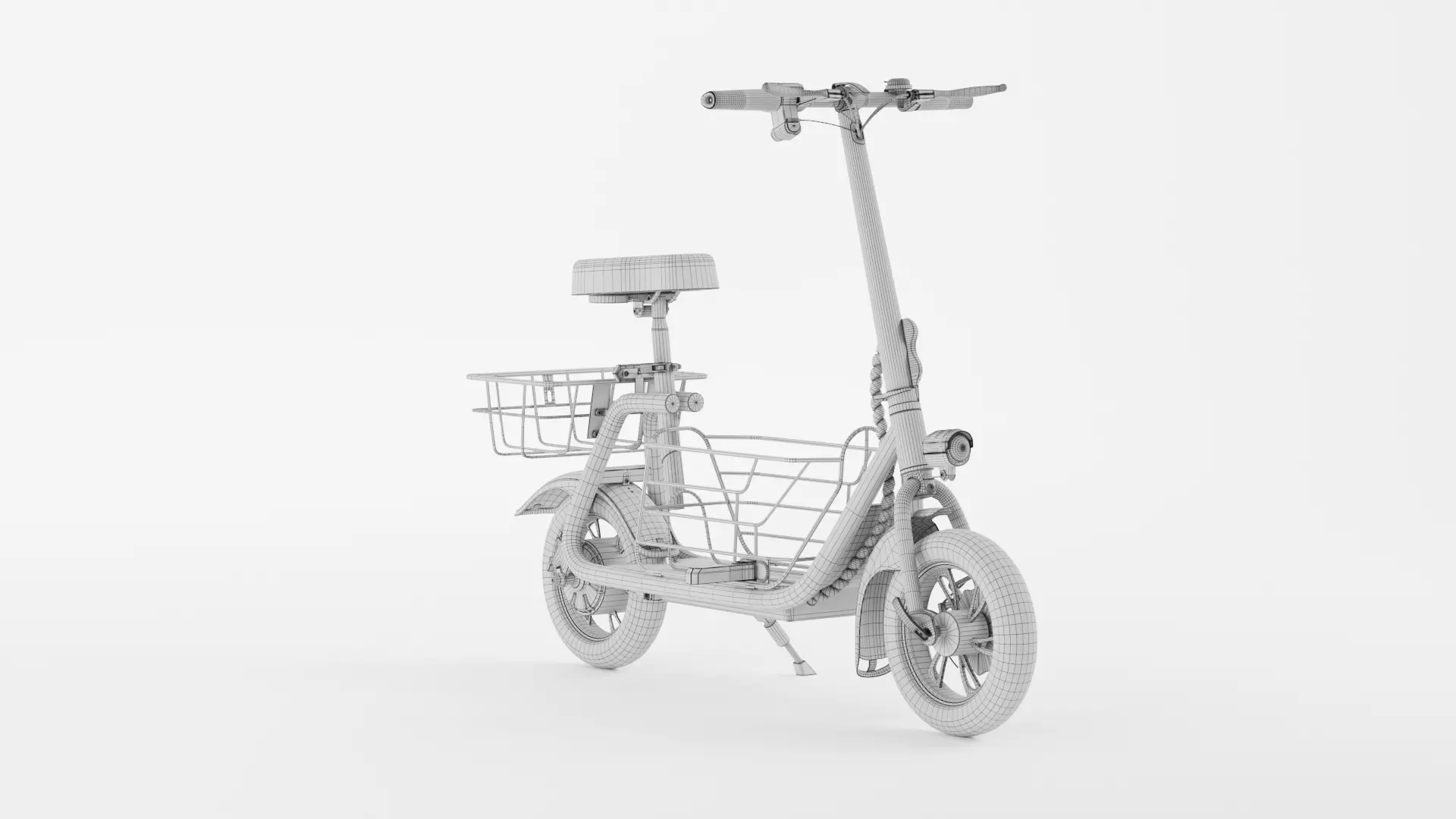 Powered Motor Scooters 3D model_12