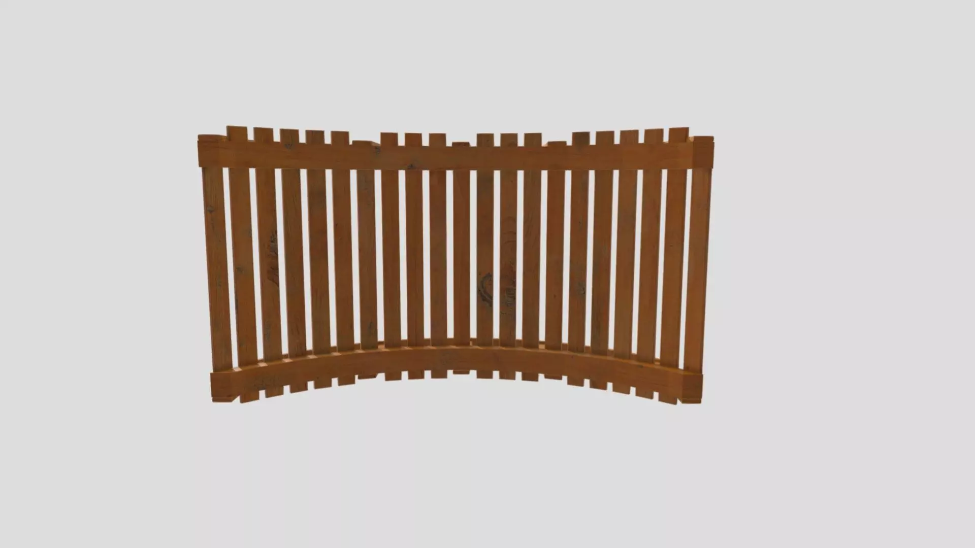 Garden Arched Bridge Low-poly 3D model_5