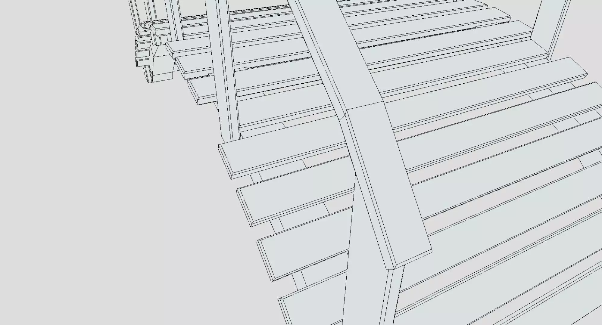 Garden Arched Bridge Low-poly 3D model_9