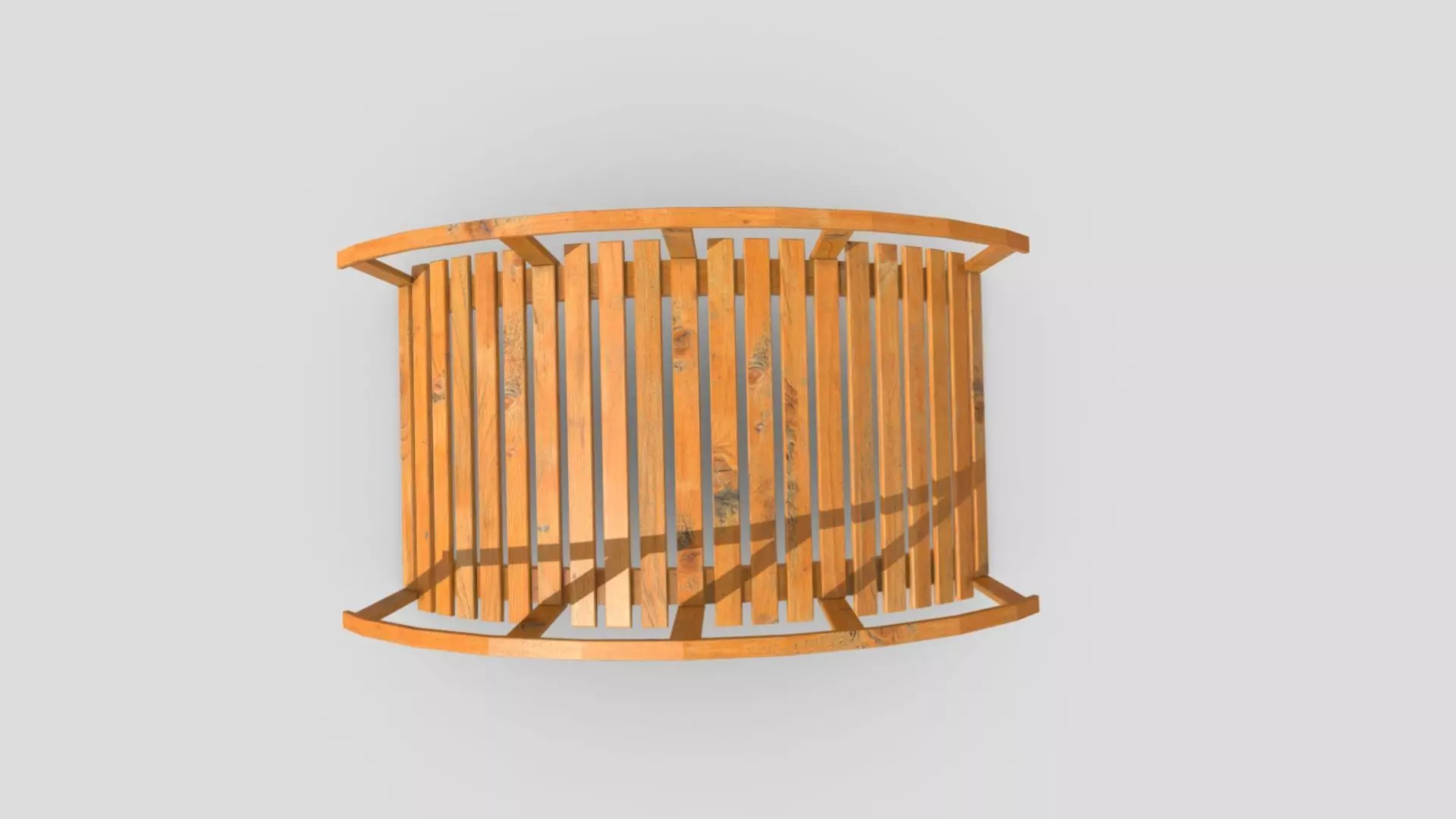 Garden Arched Bridge Low-poly 3D model_2