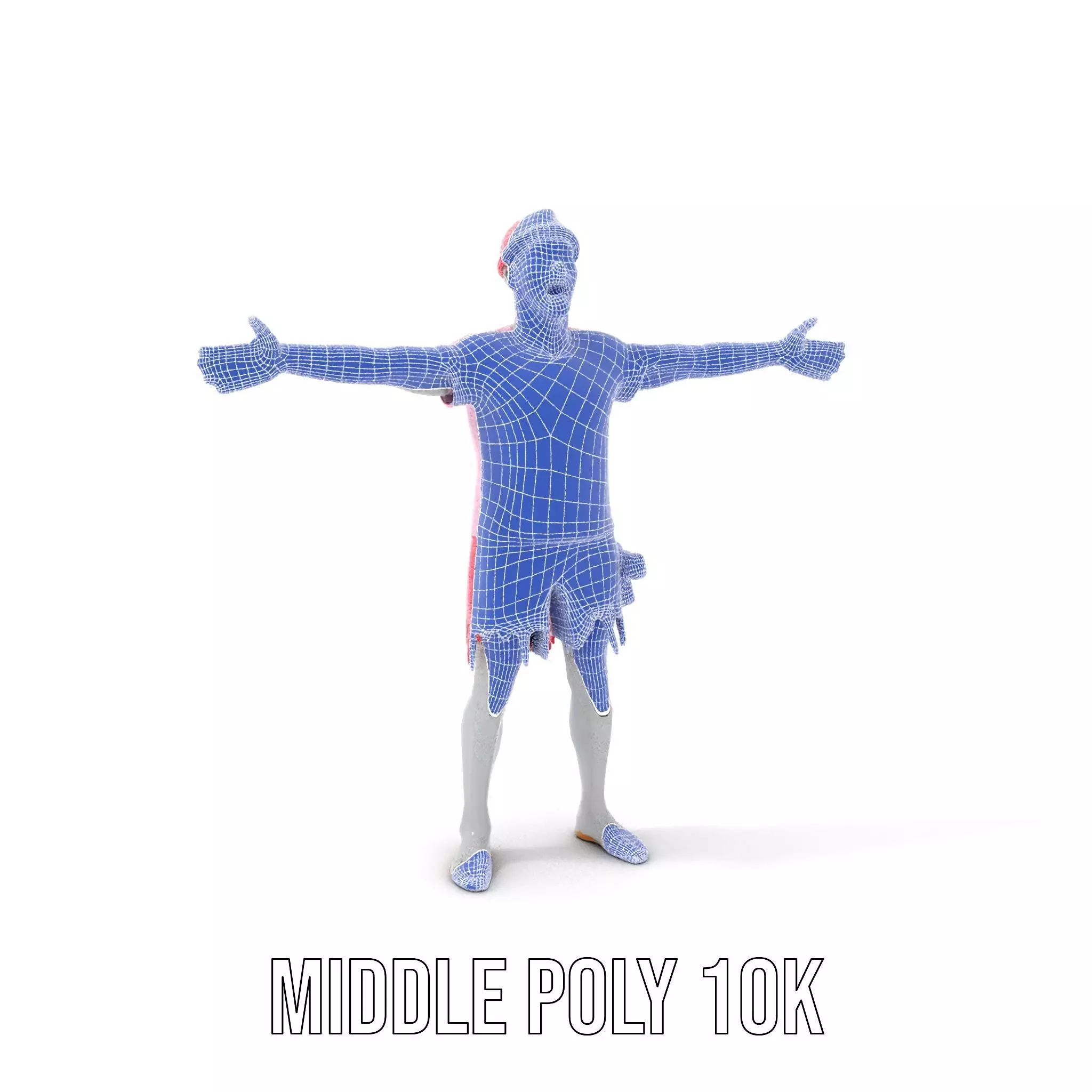 Colorful Zombie model pack Low-poly 3D model_17