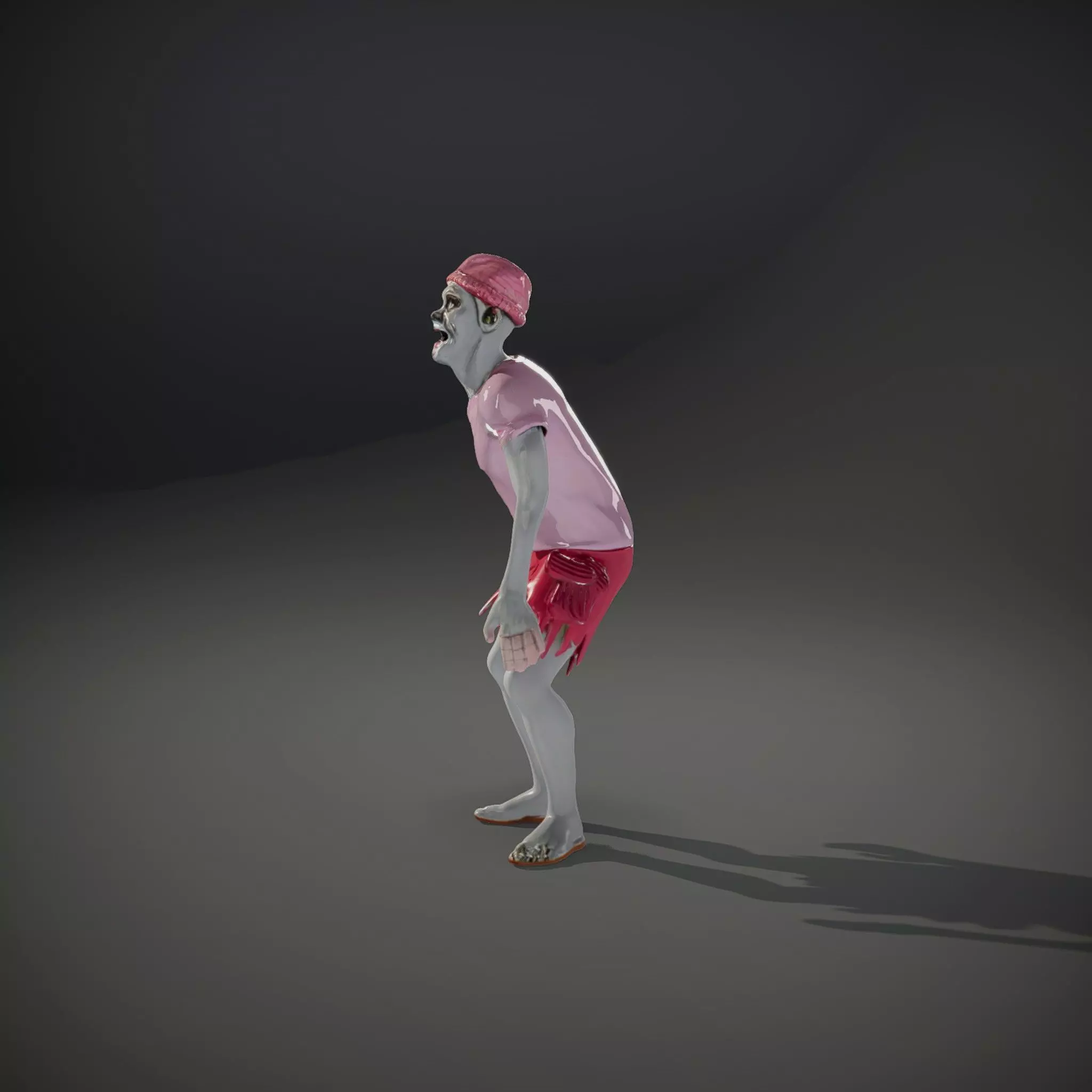 Colorful Zombie model pack Low-poly 3D model_34