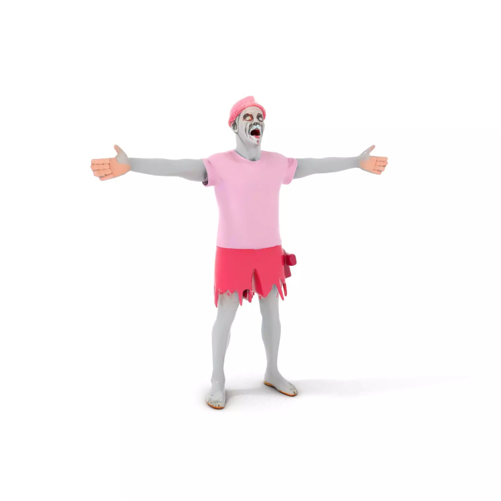 Colorful Zombie model pack Low-poly 3D model_14
