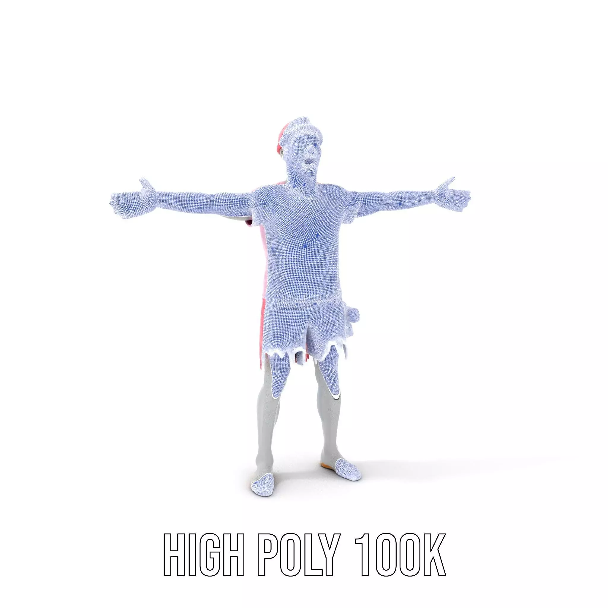 Colorful Zombie model pack Low-poly 3D model_4