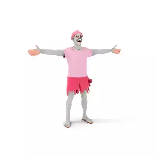 Colorful Zombie model pack Low-poly 3D model