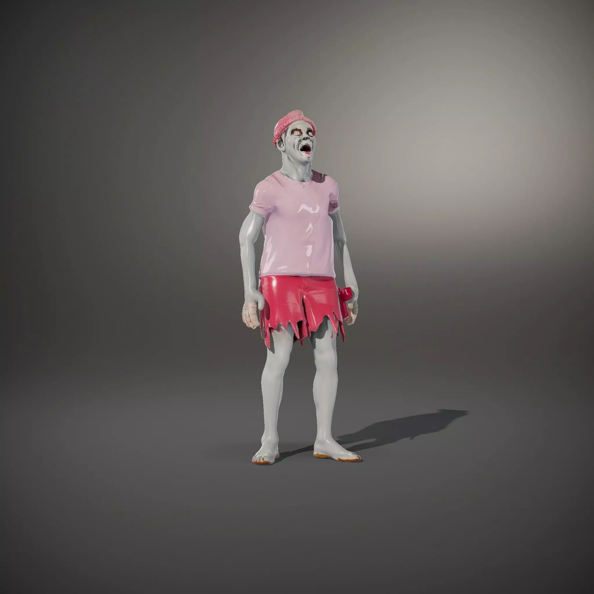 Colorful Zombie model pack Low-poly 3D model_33