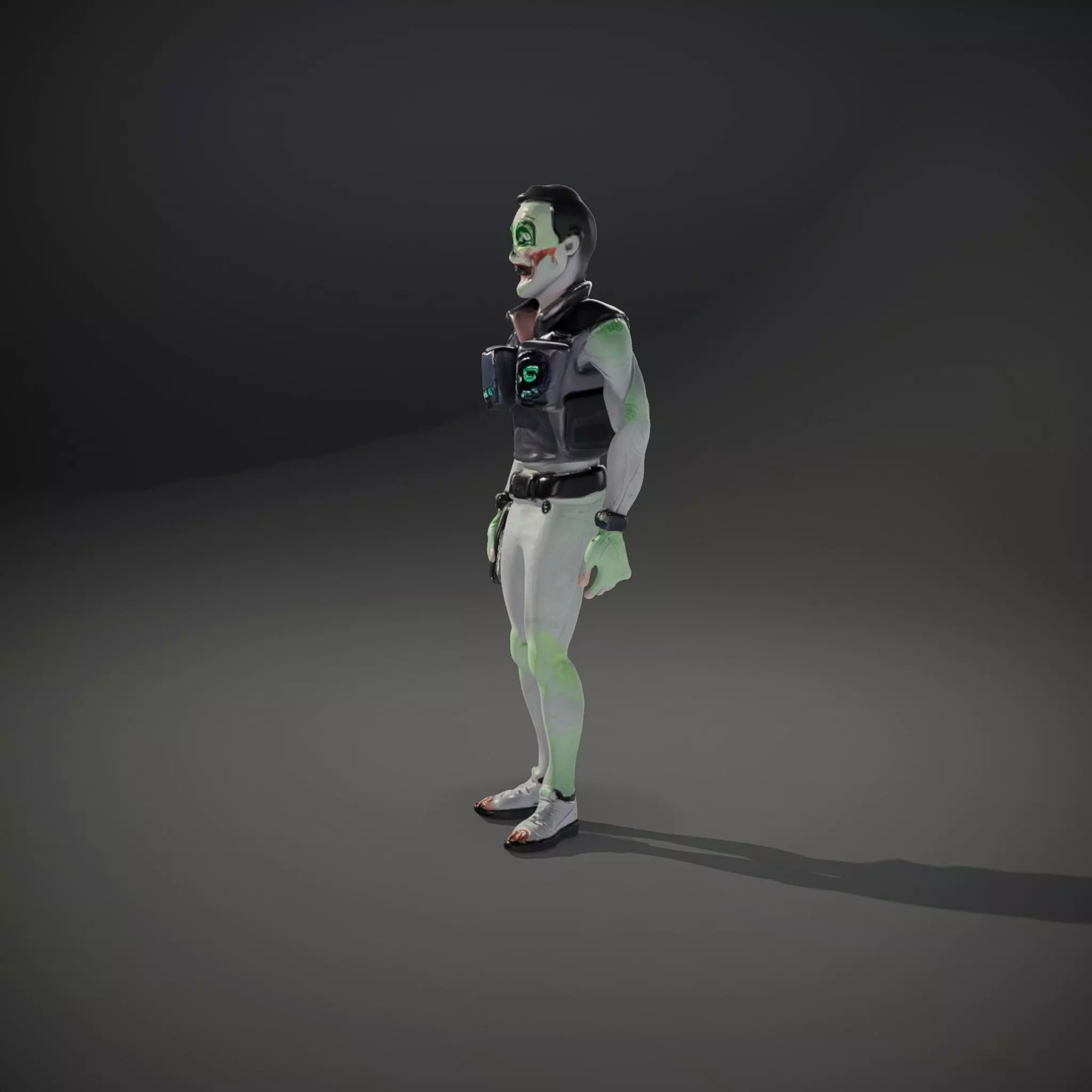 Neon Zombie Character model pack Low-poly 3D model_33