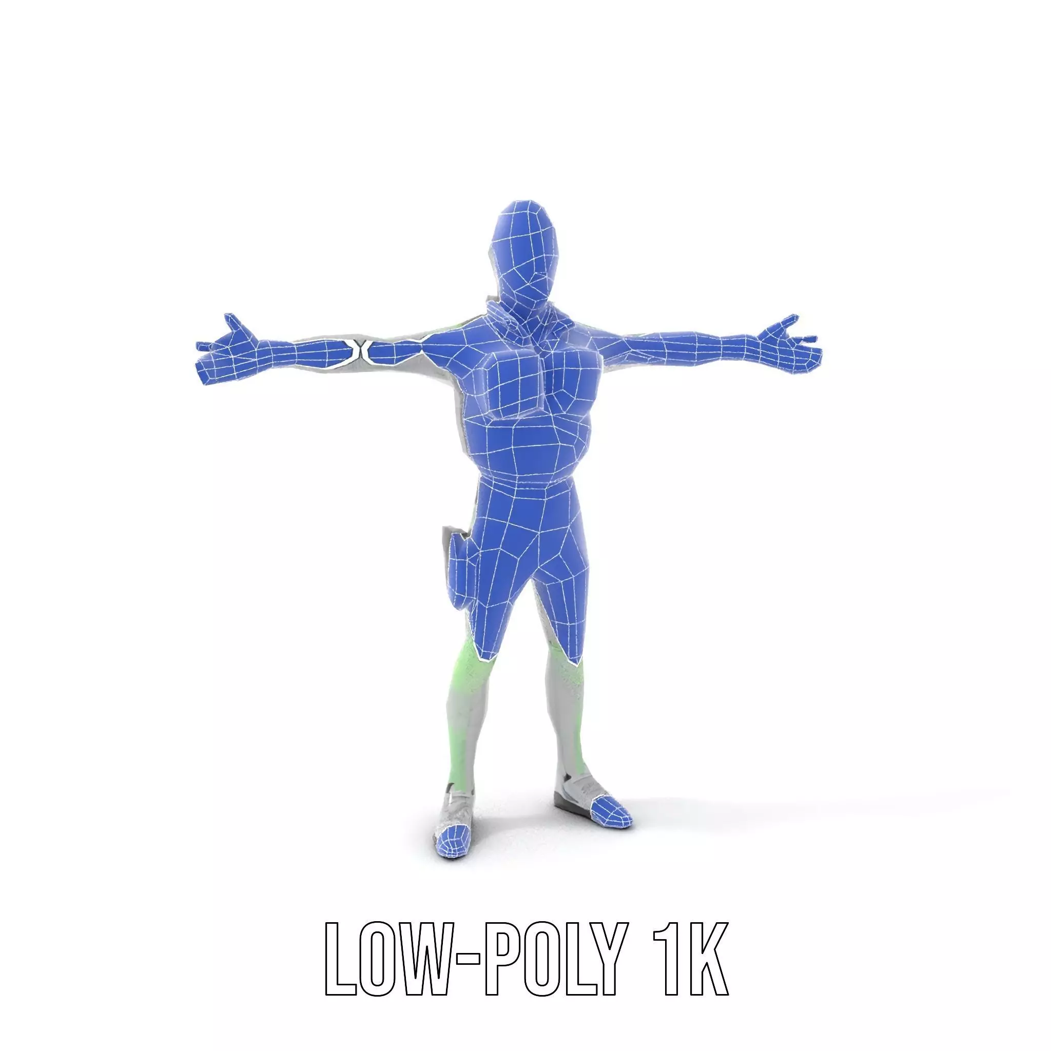 Neon Zombie Character model pack Low-poly 3D model_21