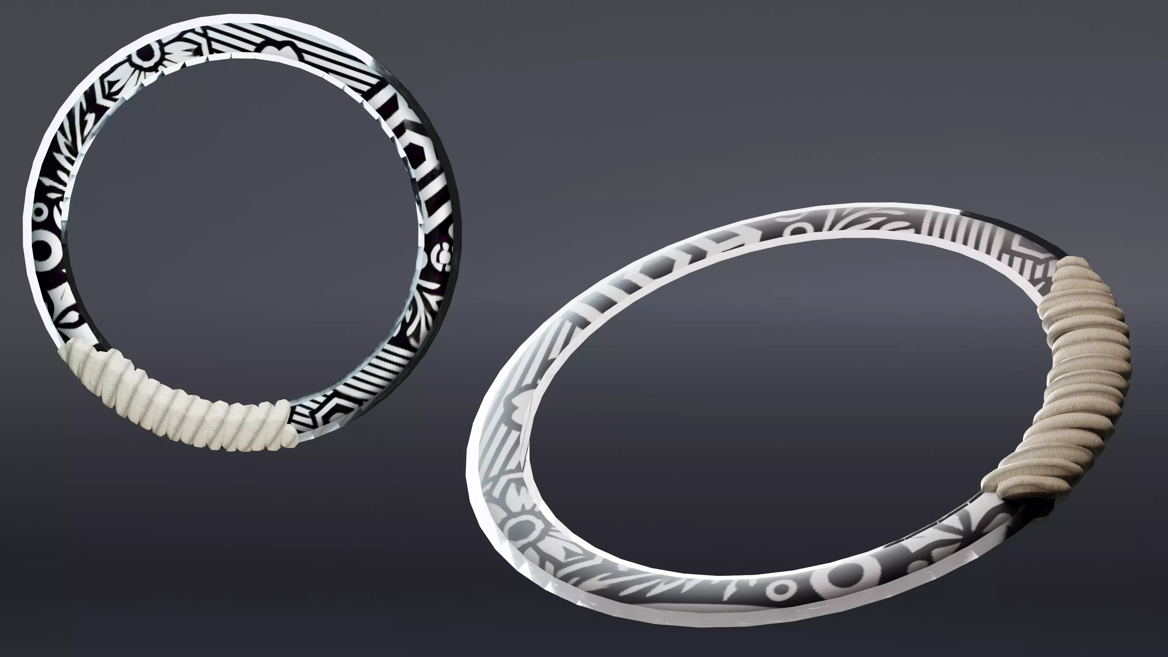 Kanawa ninja weapon Low-poly 3D model_0