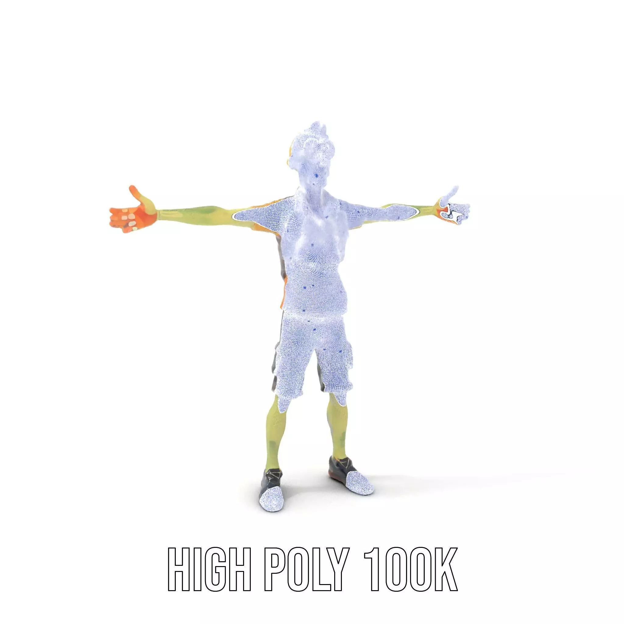 Quirky Zombie Character model pack Low-poly 3D model_4