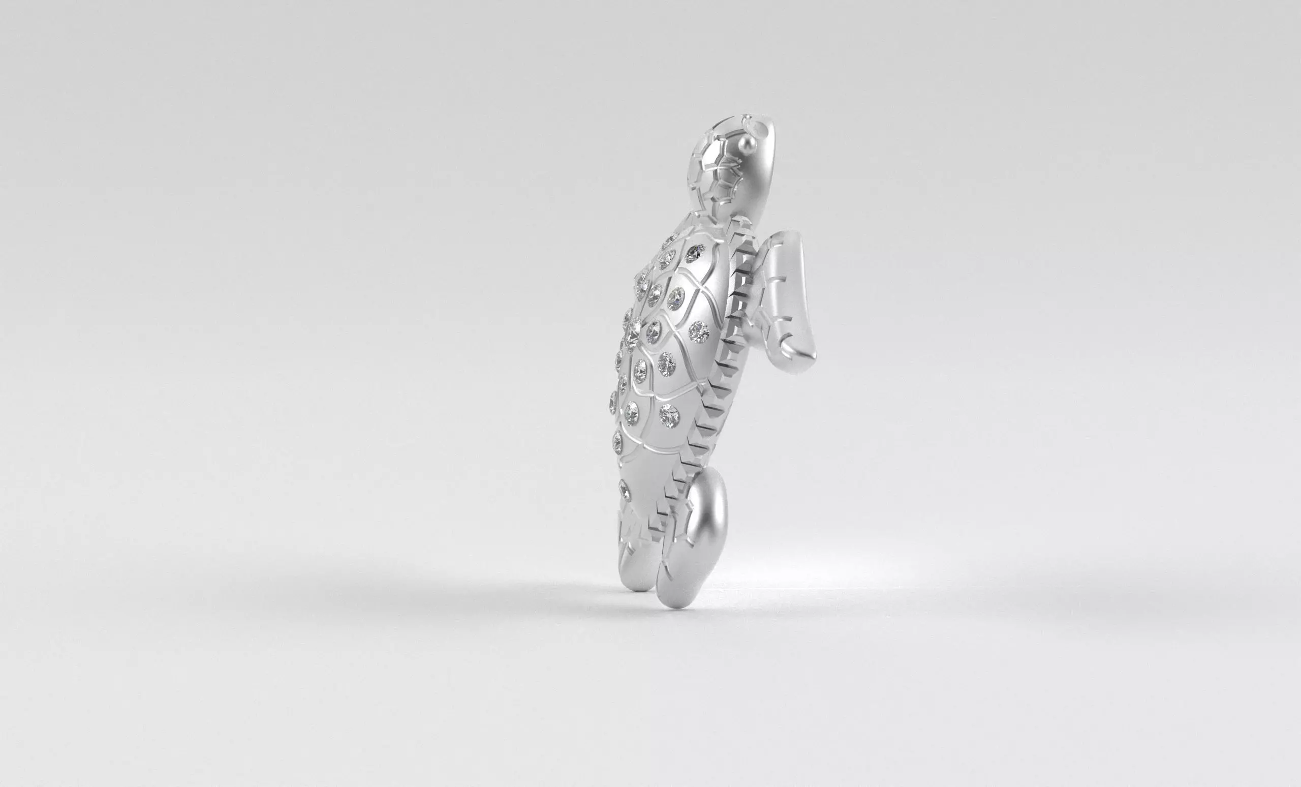 Turtle Pendant inspired by nature calm 3D print model_30