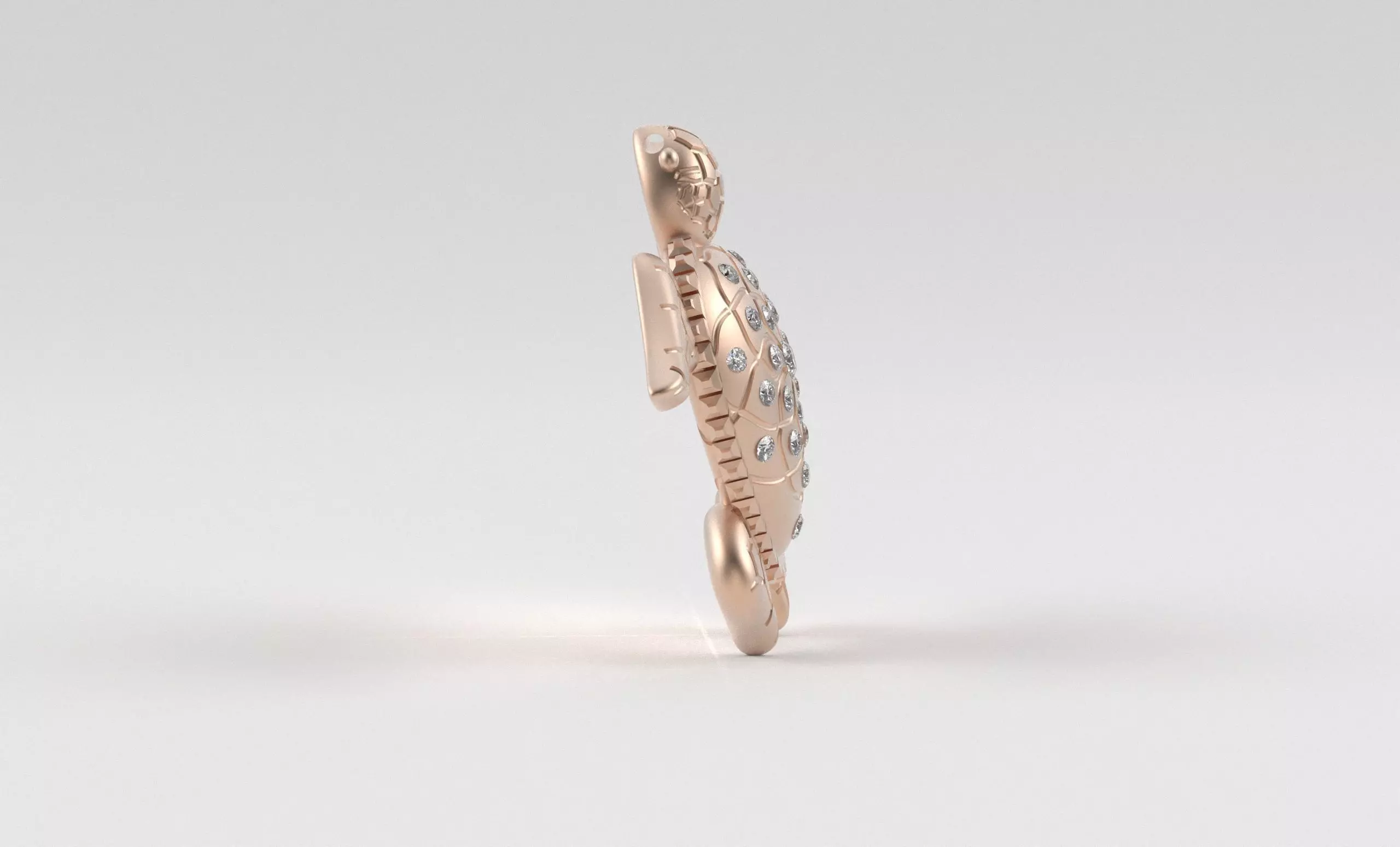 Turtle Pendant inspired by nature calm 3D print model_37