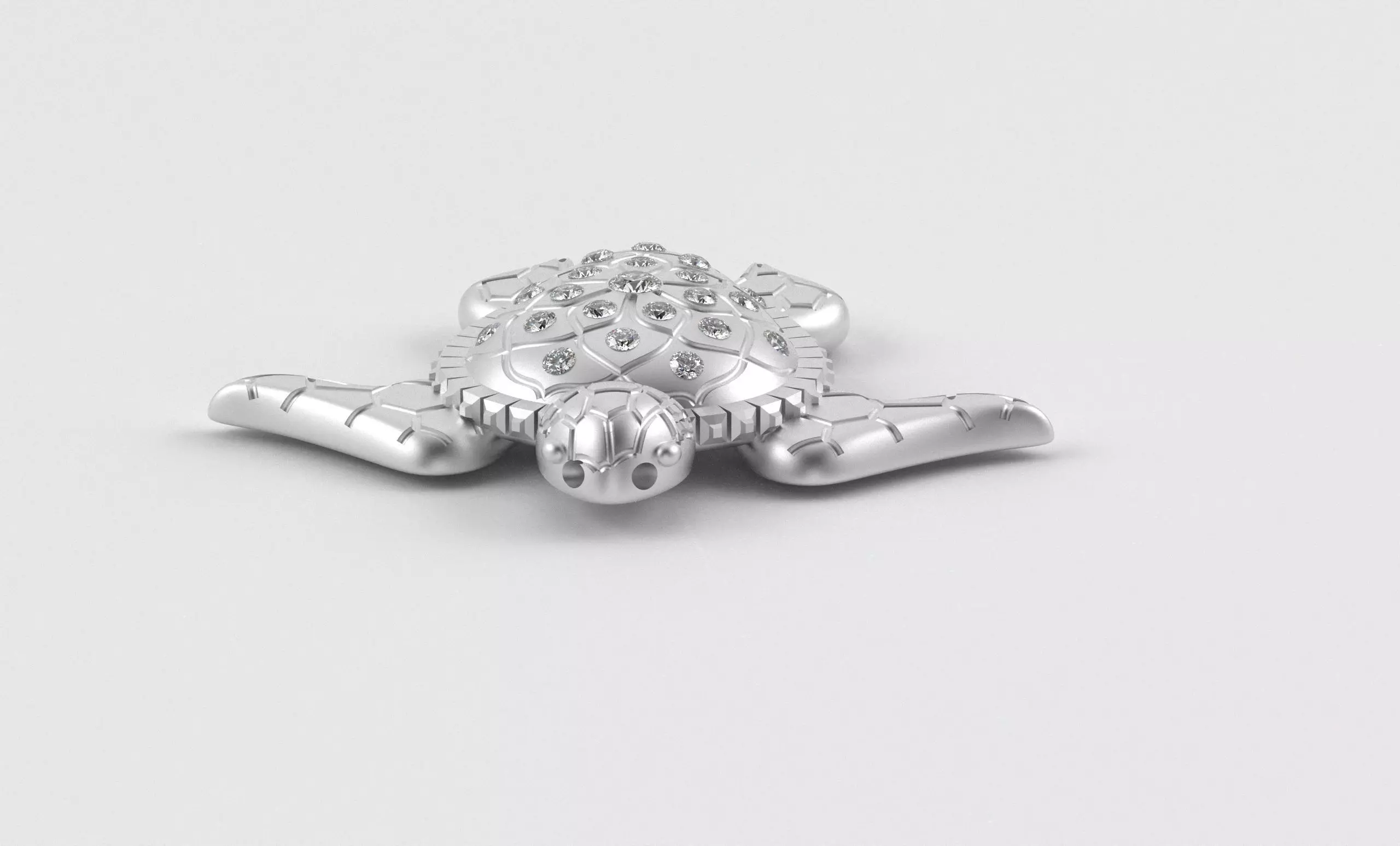 Turtle Pendant inspired by nature calm 3D print model_6