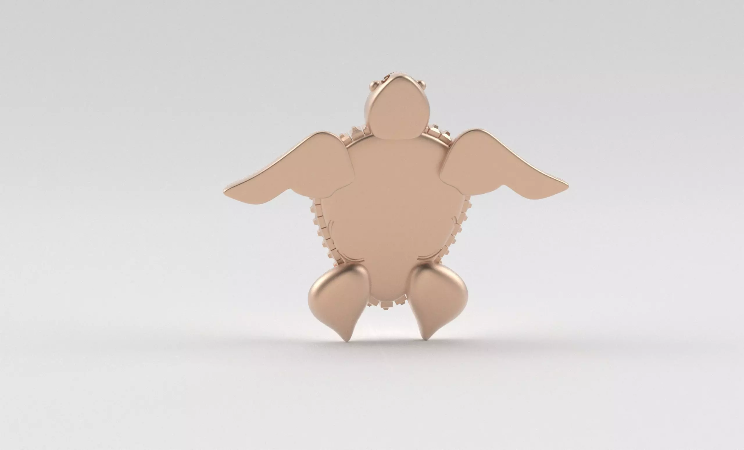 Turtle Pendant inspired by nature calm 3D print model_33