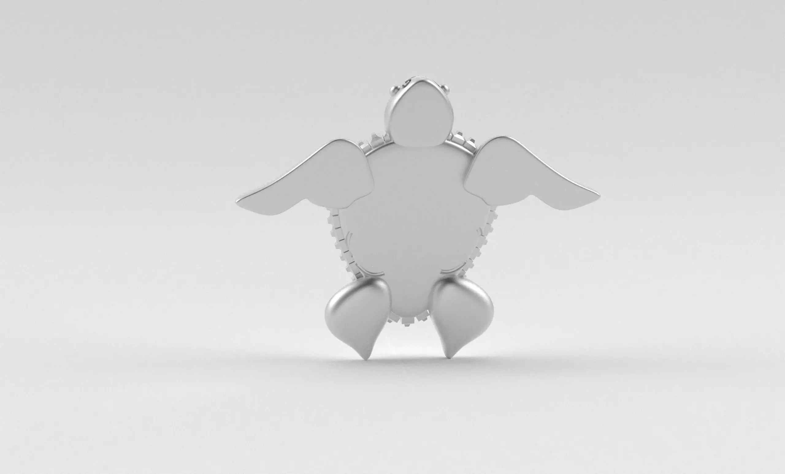 Turtle Pendant inspired by nature calm 3D print model_34